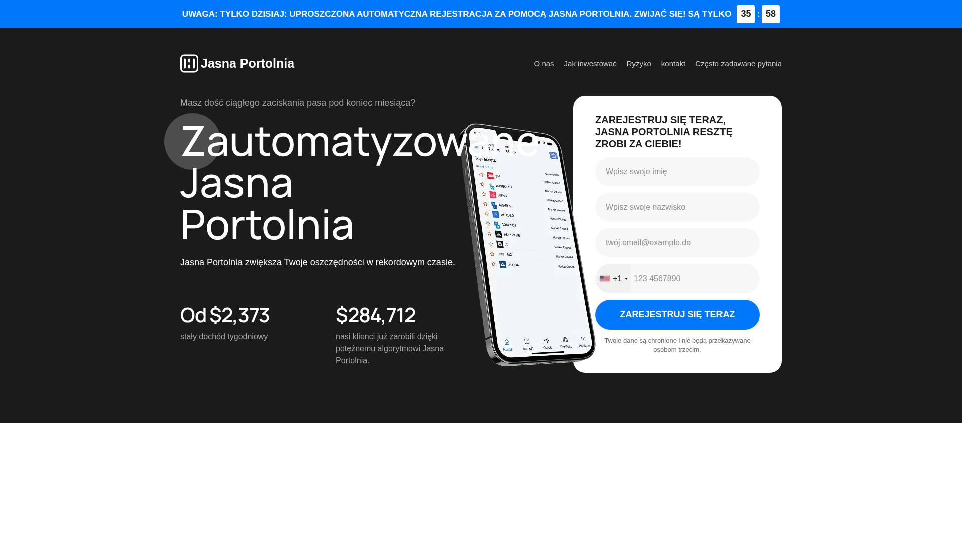 Screenshot of jasnaportolnia.net