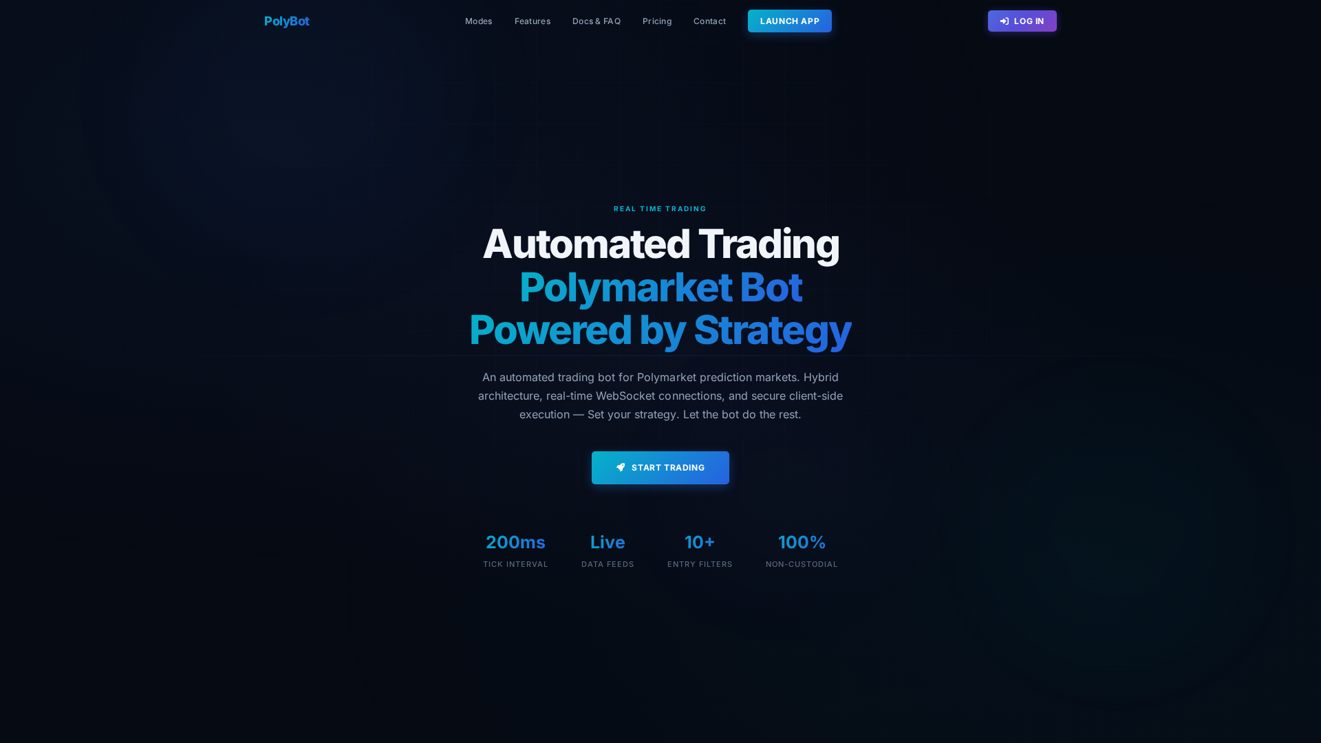 Screenshot of polybot.technology
