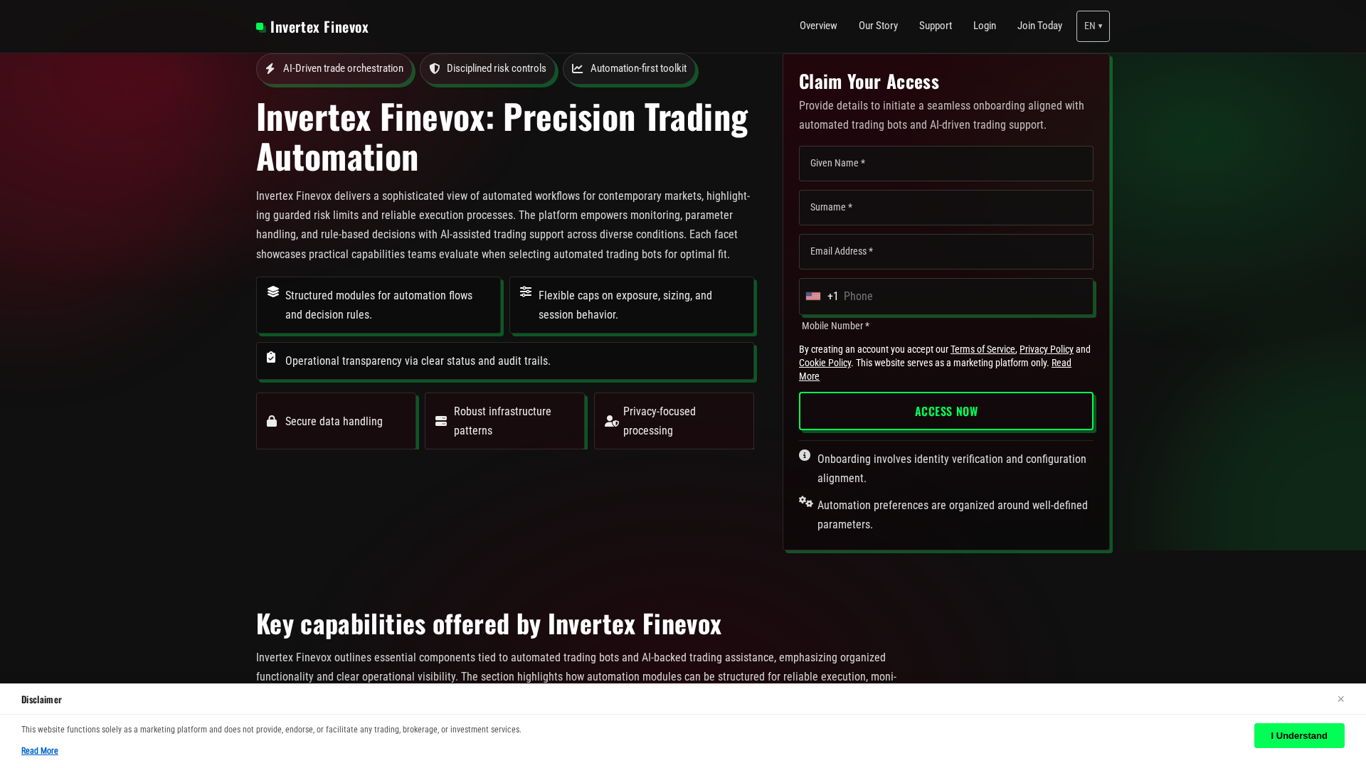 Screenshot of invertexfinevox-app.com