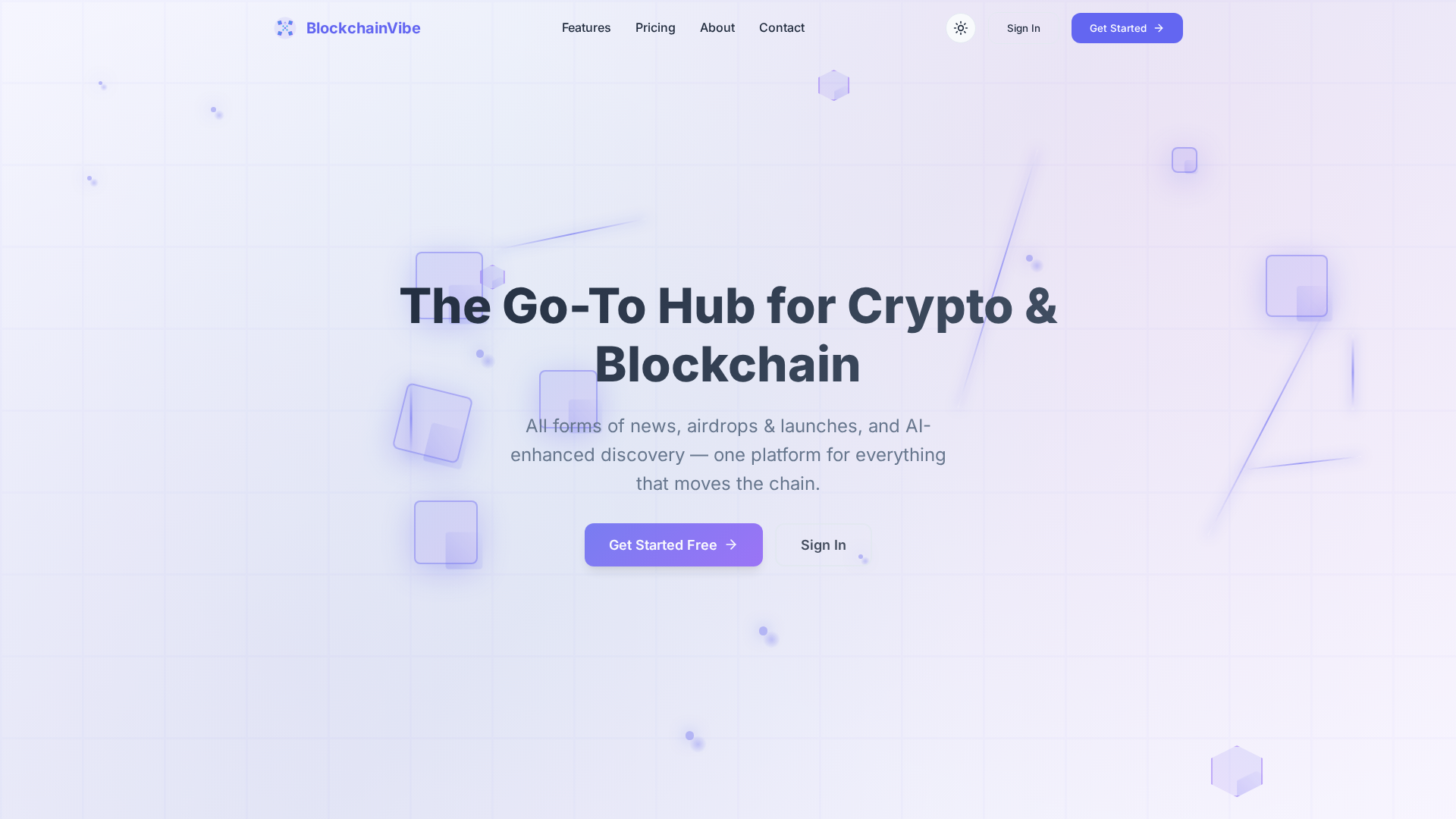 Screenshot of blockchainvibe.pages.dev