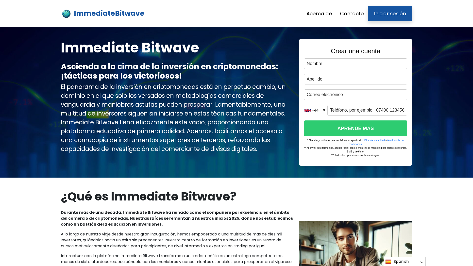 Screenshot of immediatebitwave.app