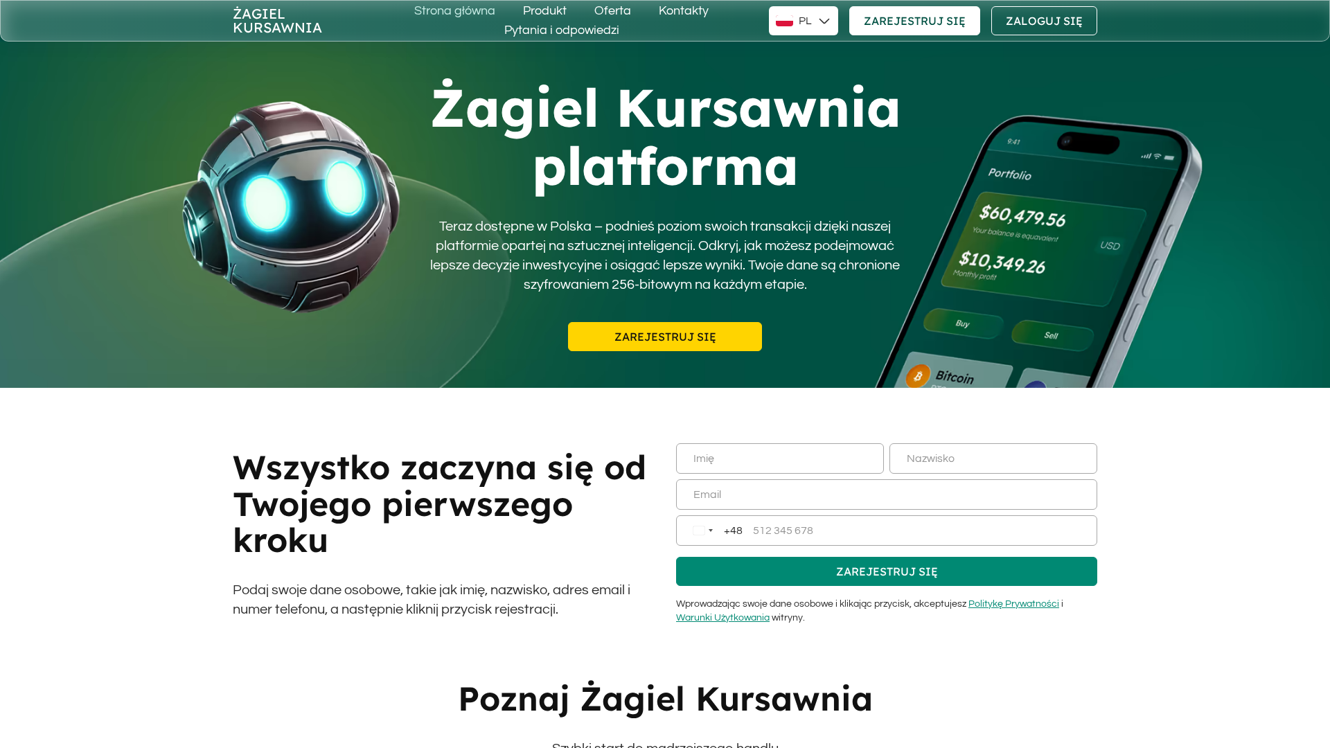 Screenshot of zagiel-kursawnia.com