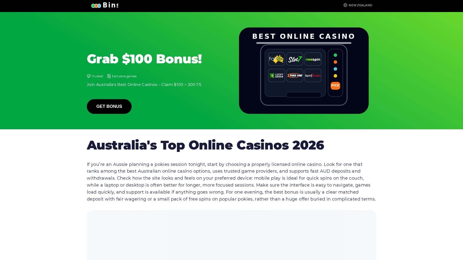 Screenshot of best-au-onlinecasino.com