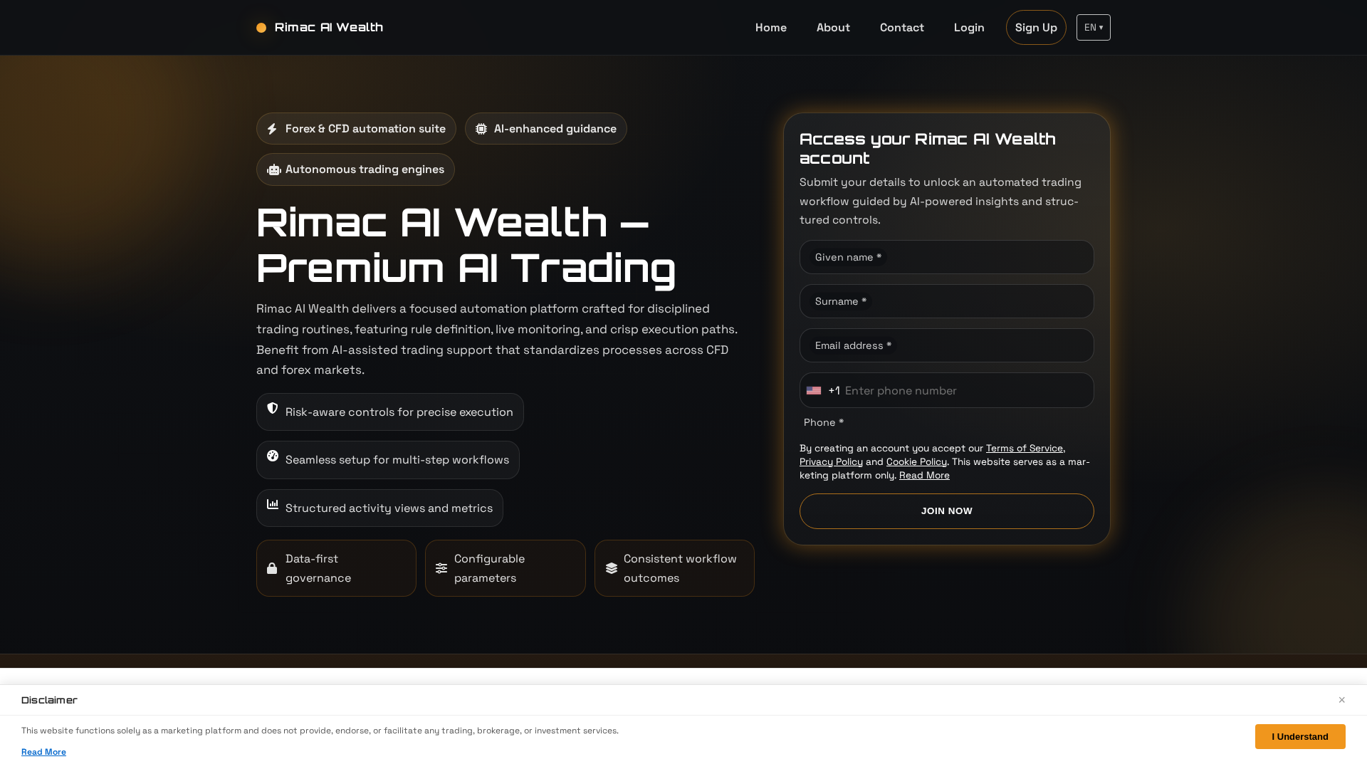 Screenshot of rimac-ai-wealth.com