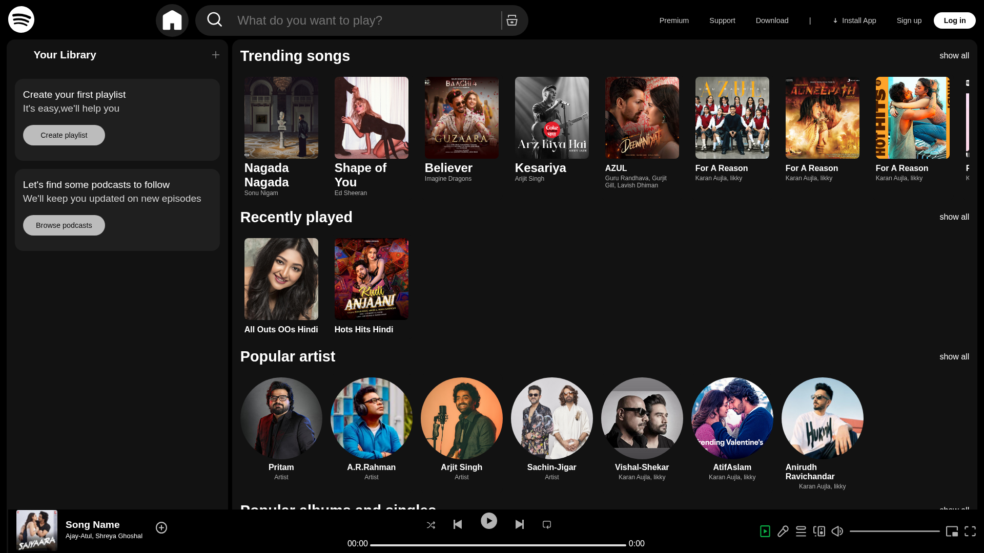 Screenshot of hariomsingh045.github.io