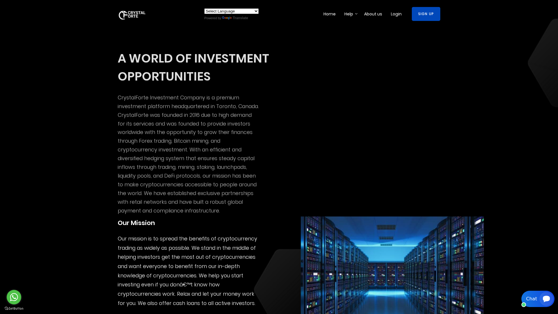 Screenshot of crystalforte.com