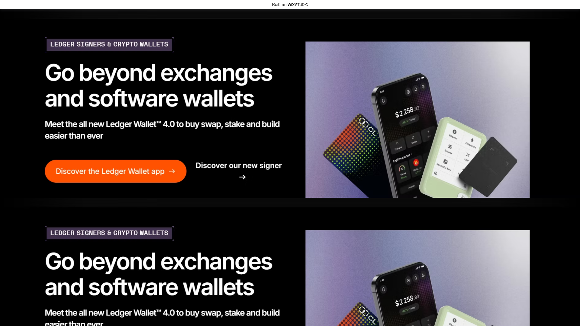 Screenshot of startsso-ledzerlive.wixstudio.com