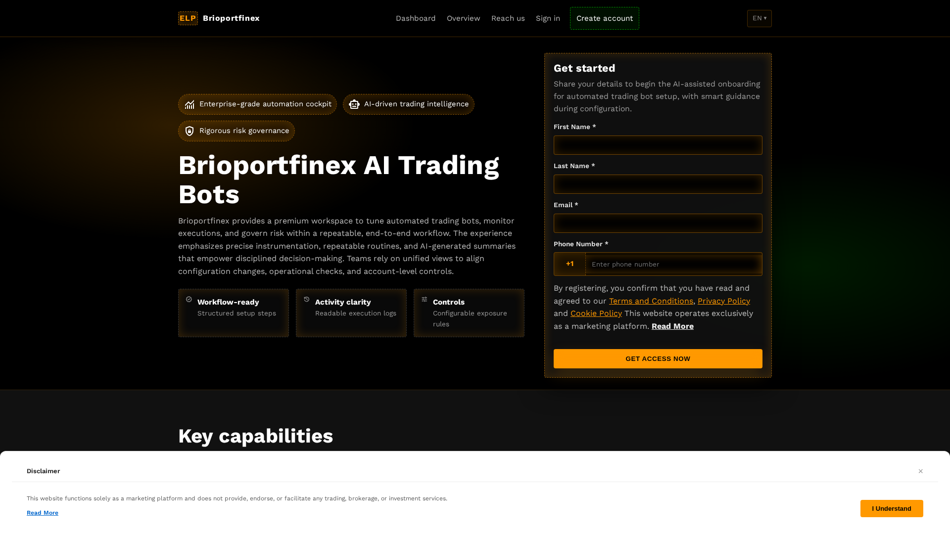 Screenshot of brioportfinexplatform.com