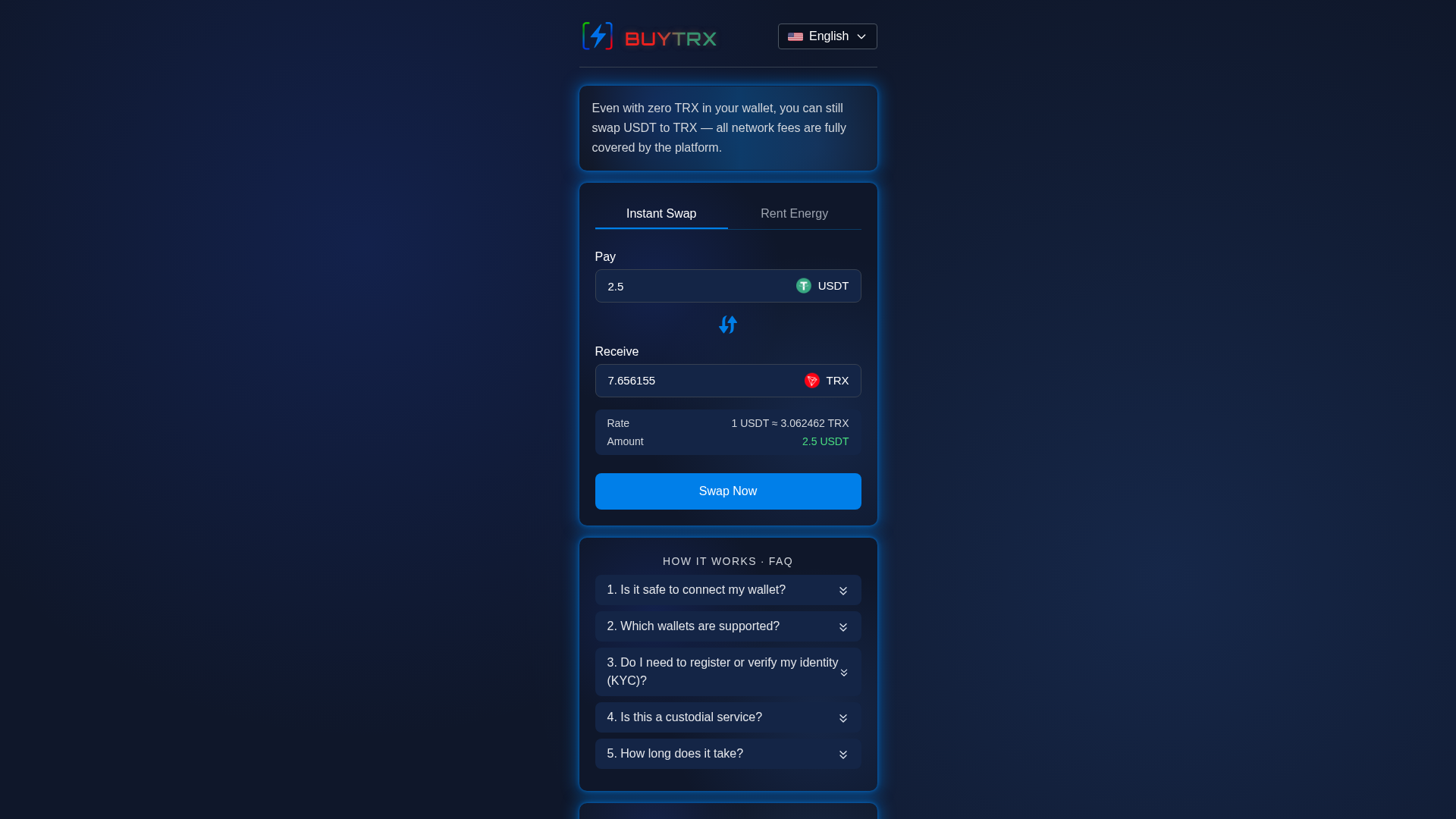 Screenshot of get-tron.org