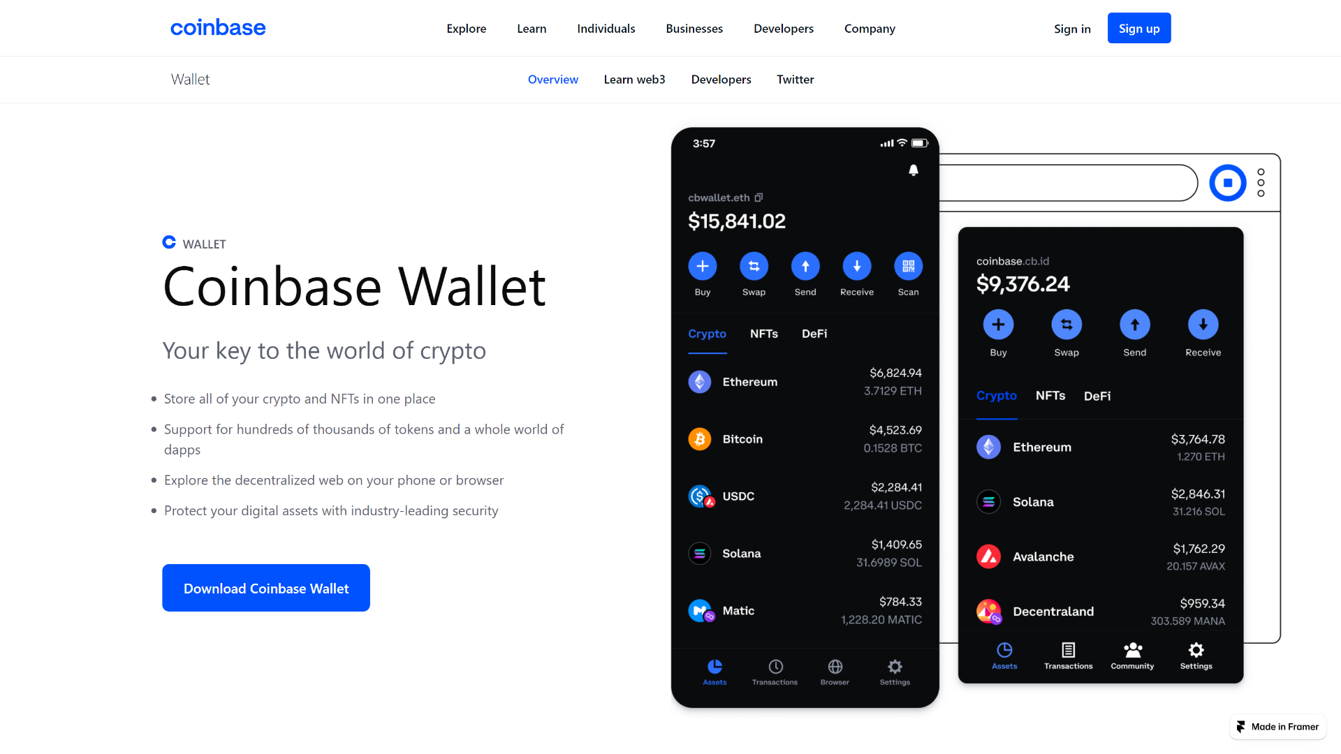Screenshot of bazecoin-extnsn.framer.ai