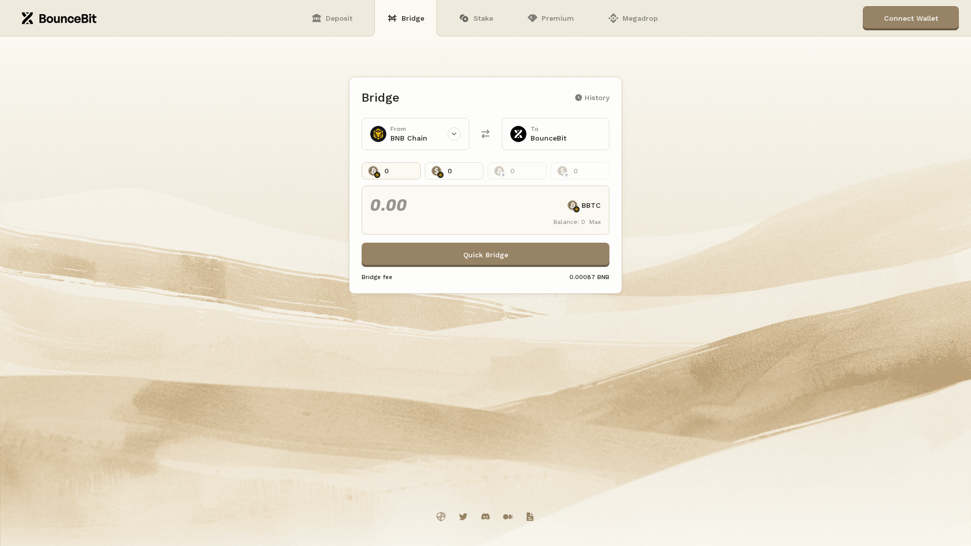 Screenshot of bouncebitbridge.pages.dev