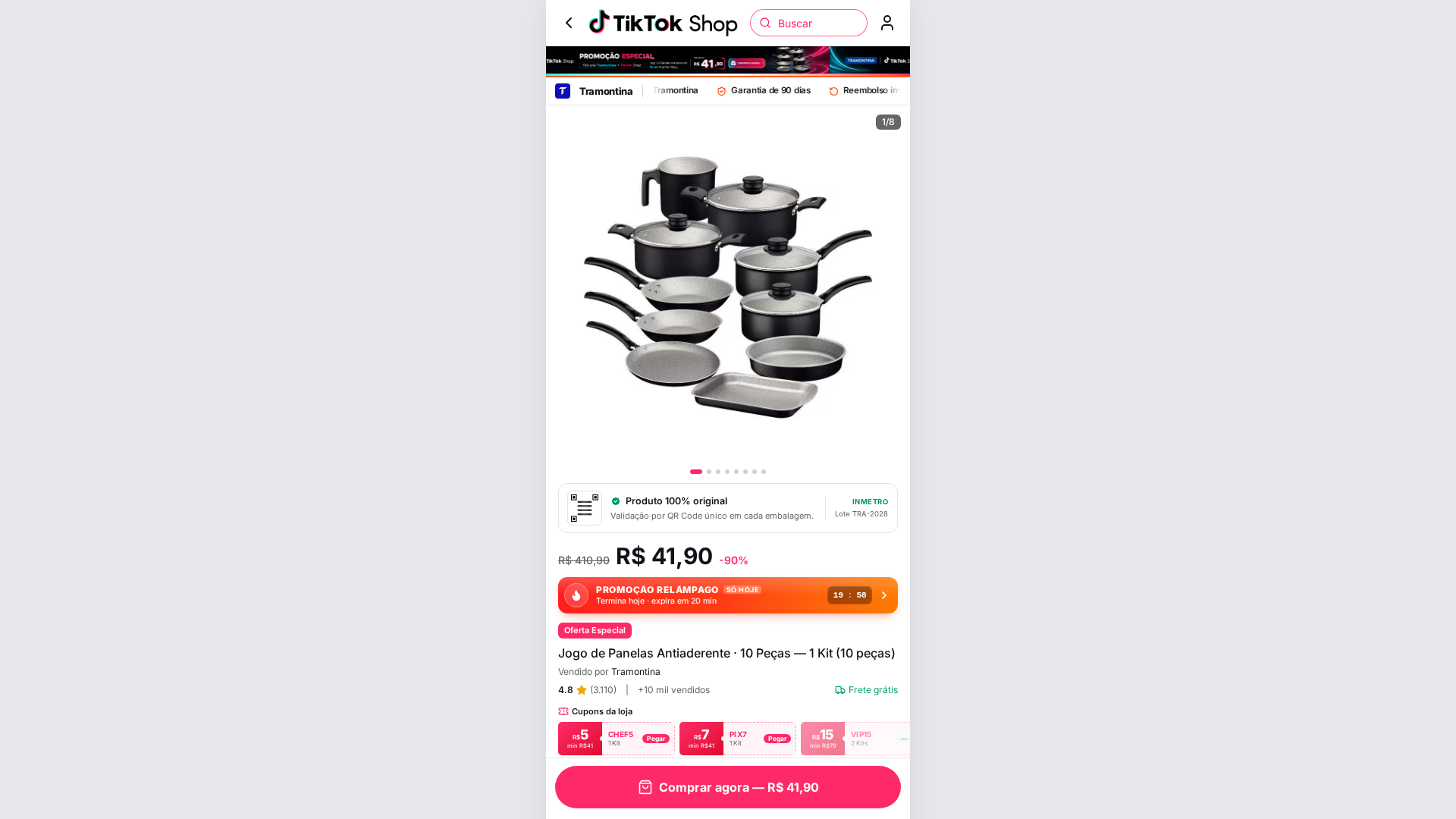 Screenshot of promosviraisbr.shop
