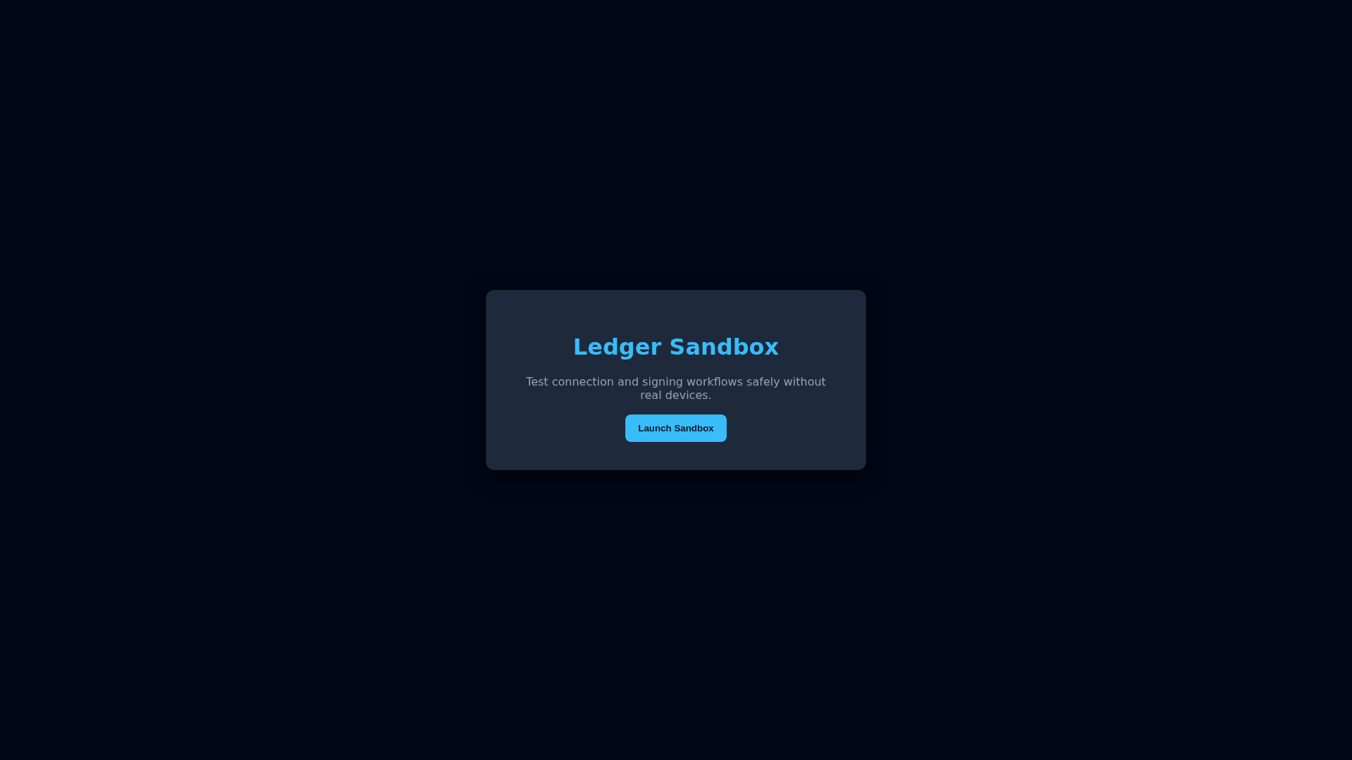 Screenshot of develop-ledger-start.pages.dev