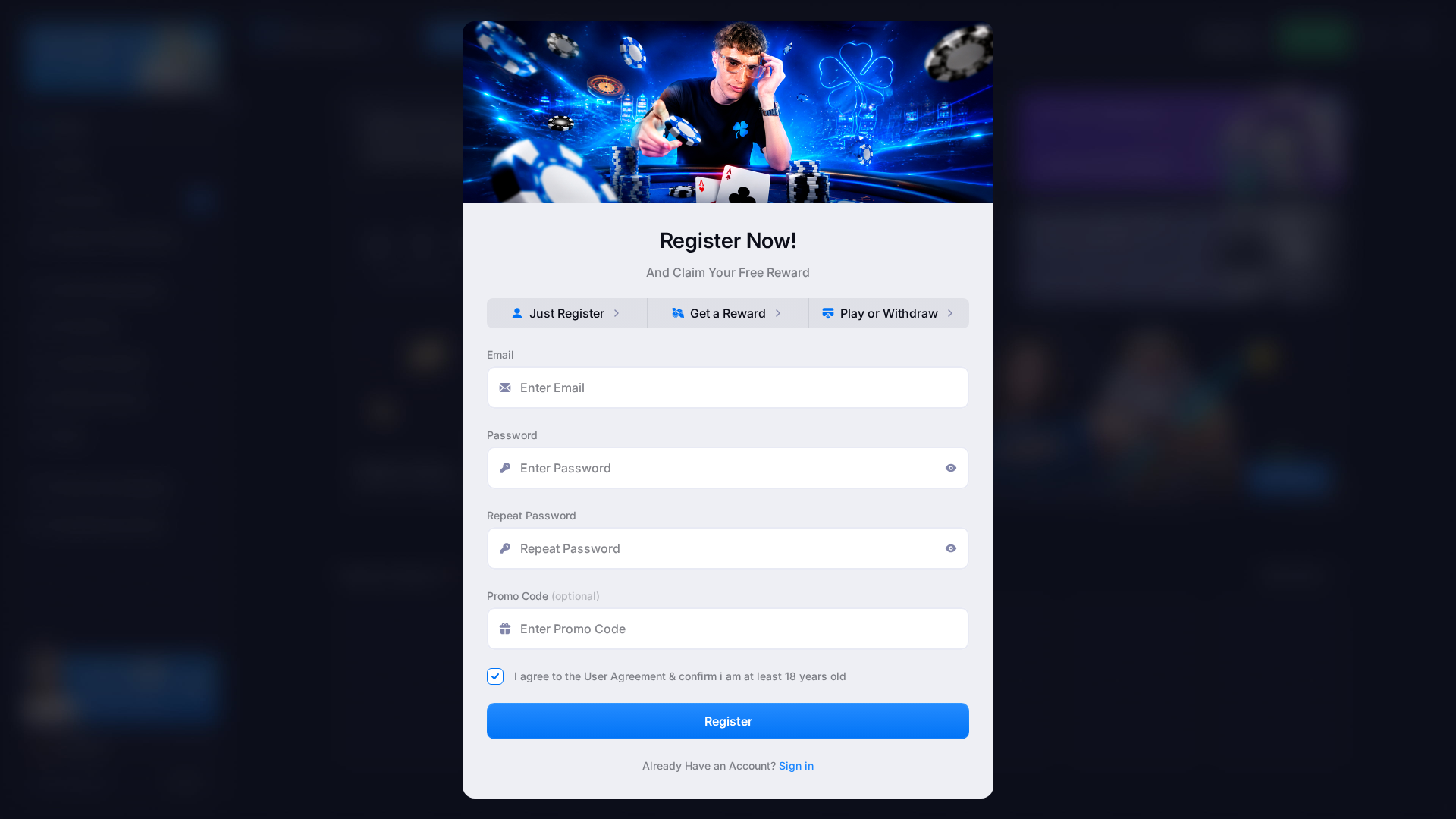 Screenshot of exospins.top