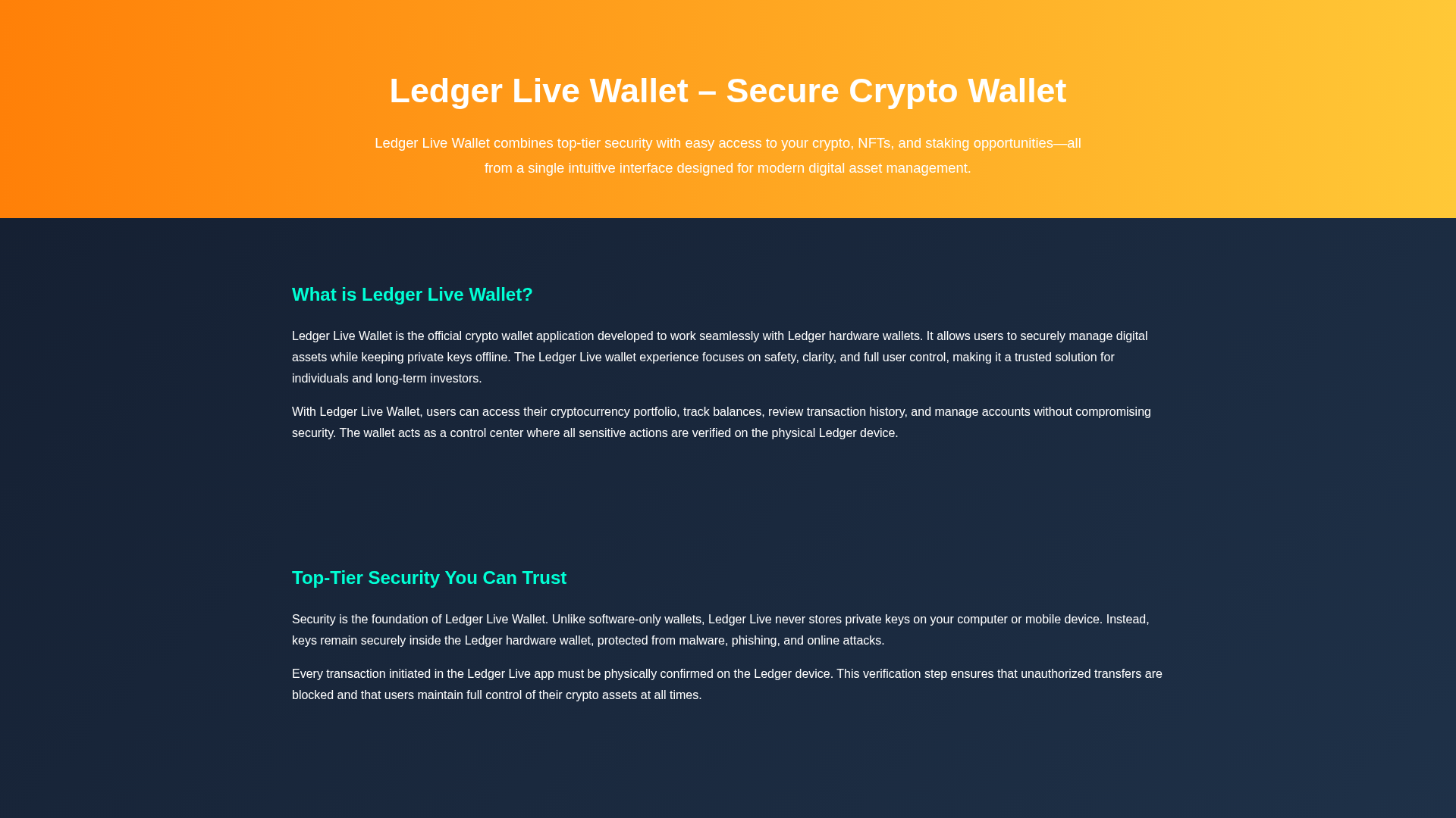 Screenshot of ledgerr-live-hubb.wasmer.app