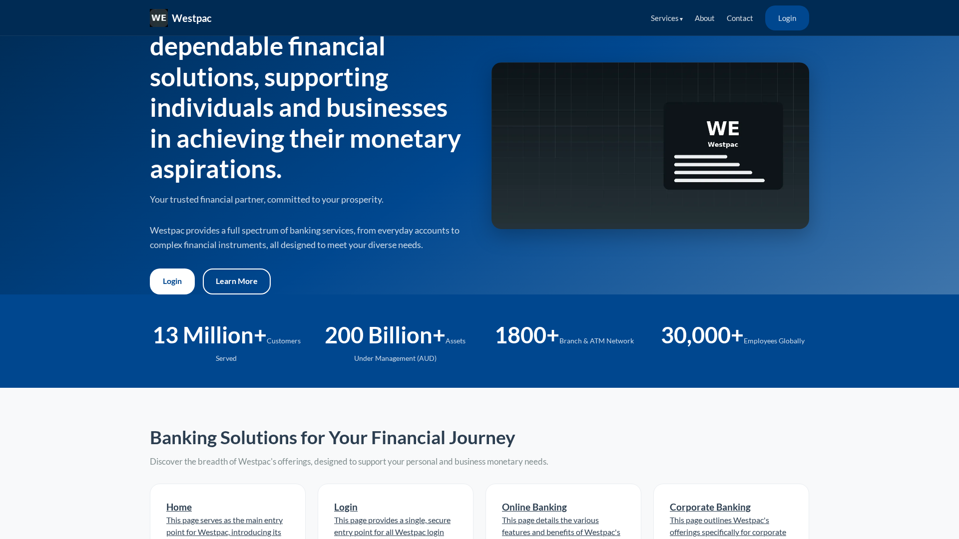Screenshot of westpacba.at