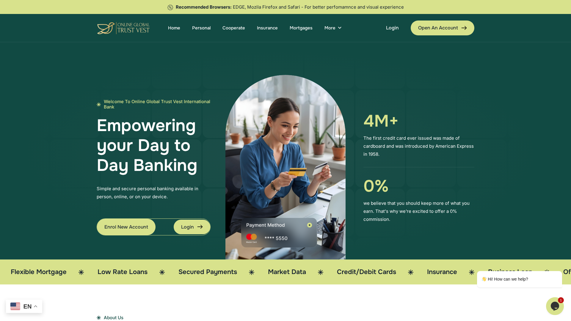 Screenshot of globaltrustvest.com