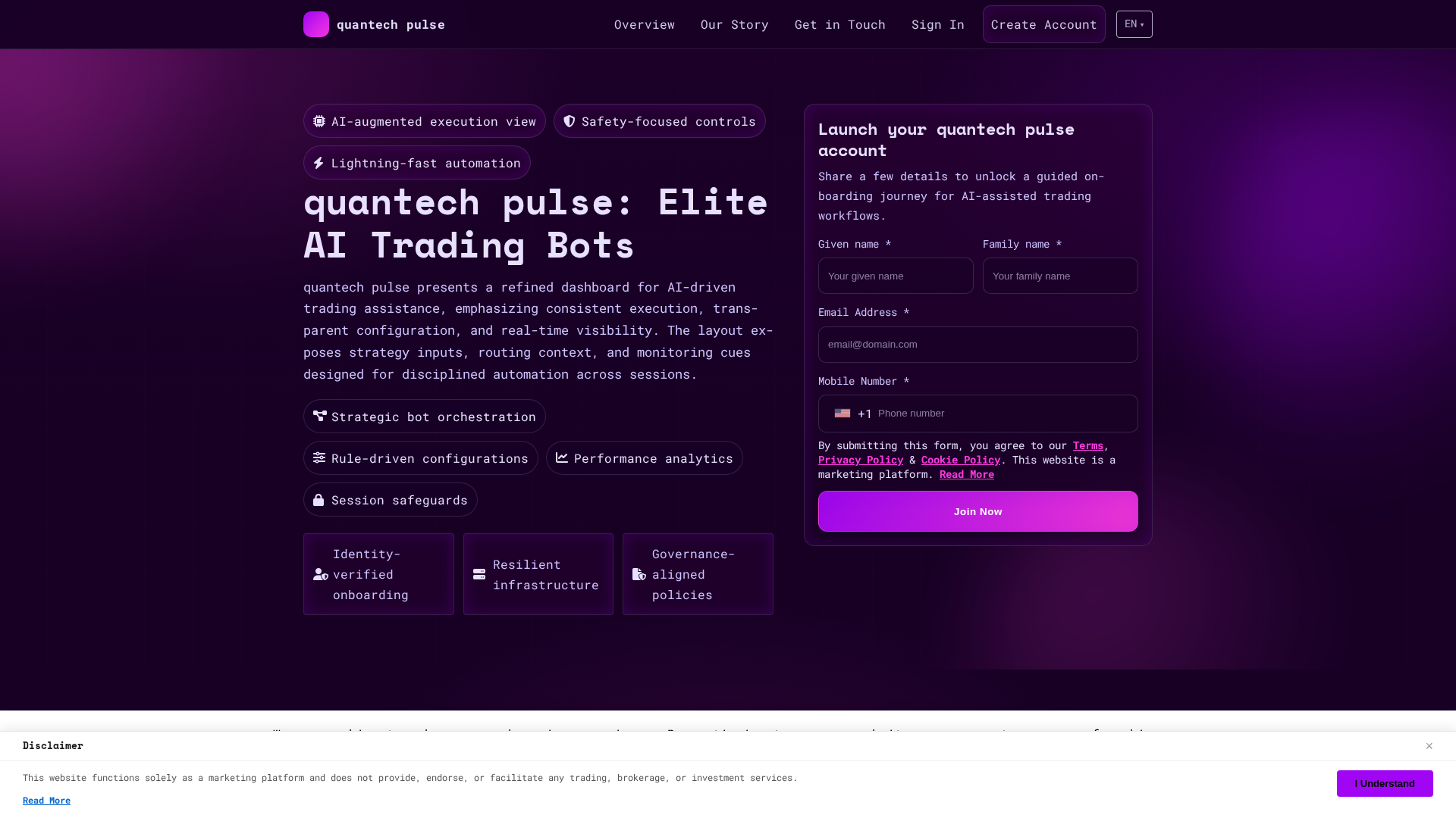 Screenshot of quantech-pulse.com