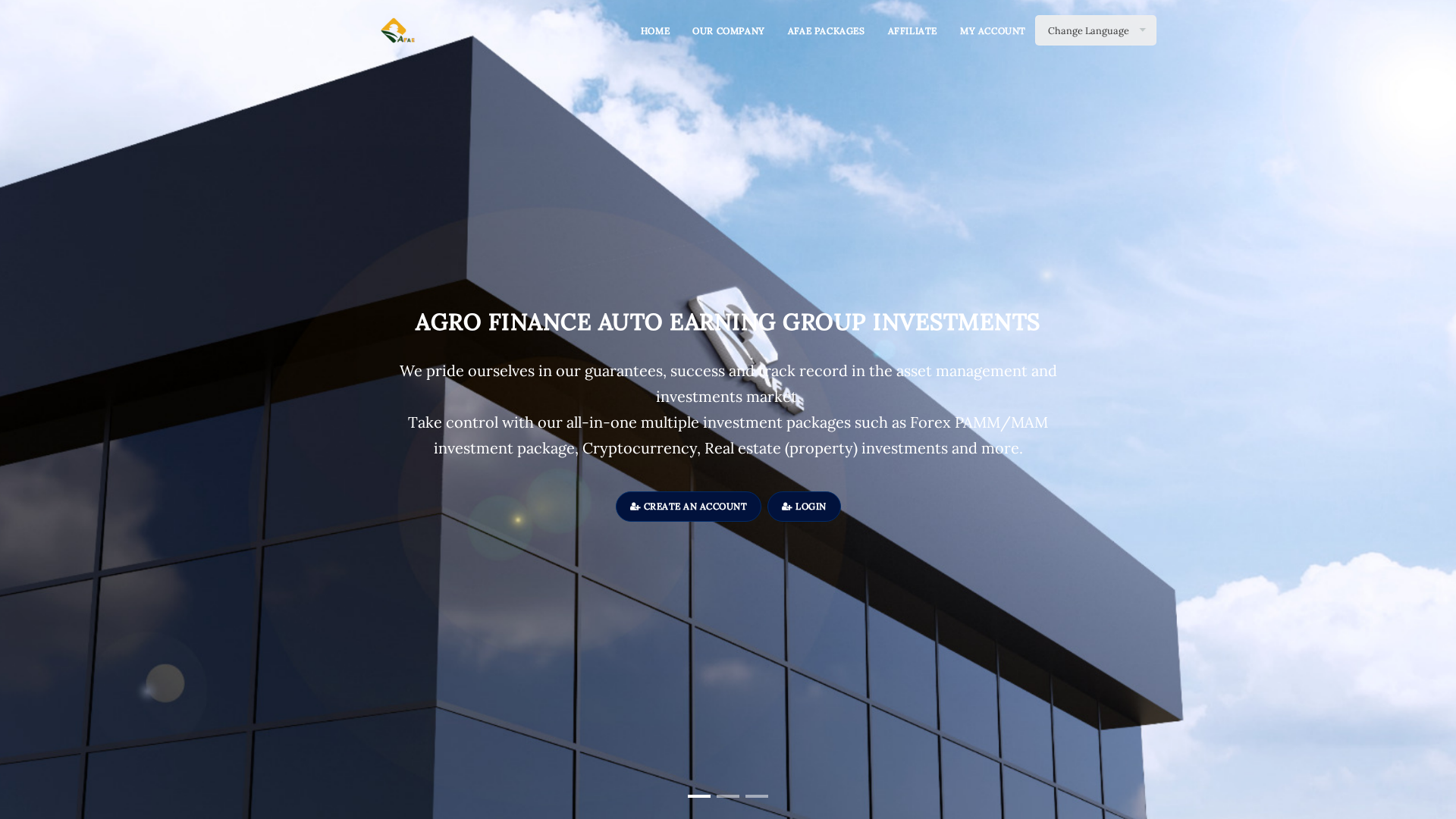 Screenshot of agrofinance-autoearning.cloud