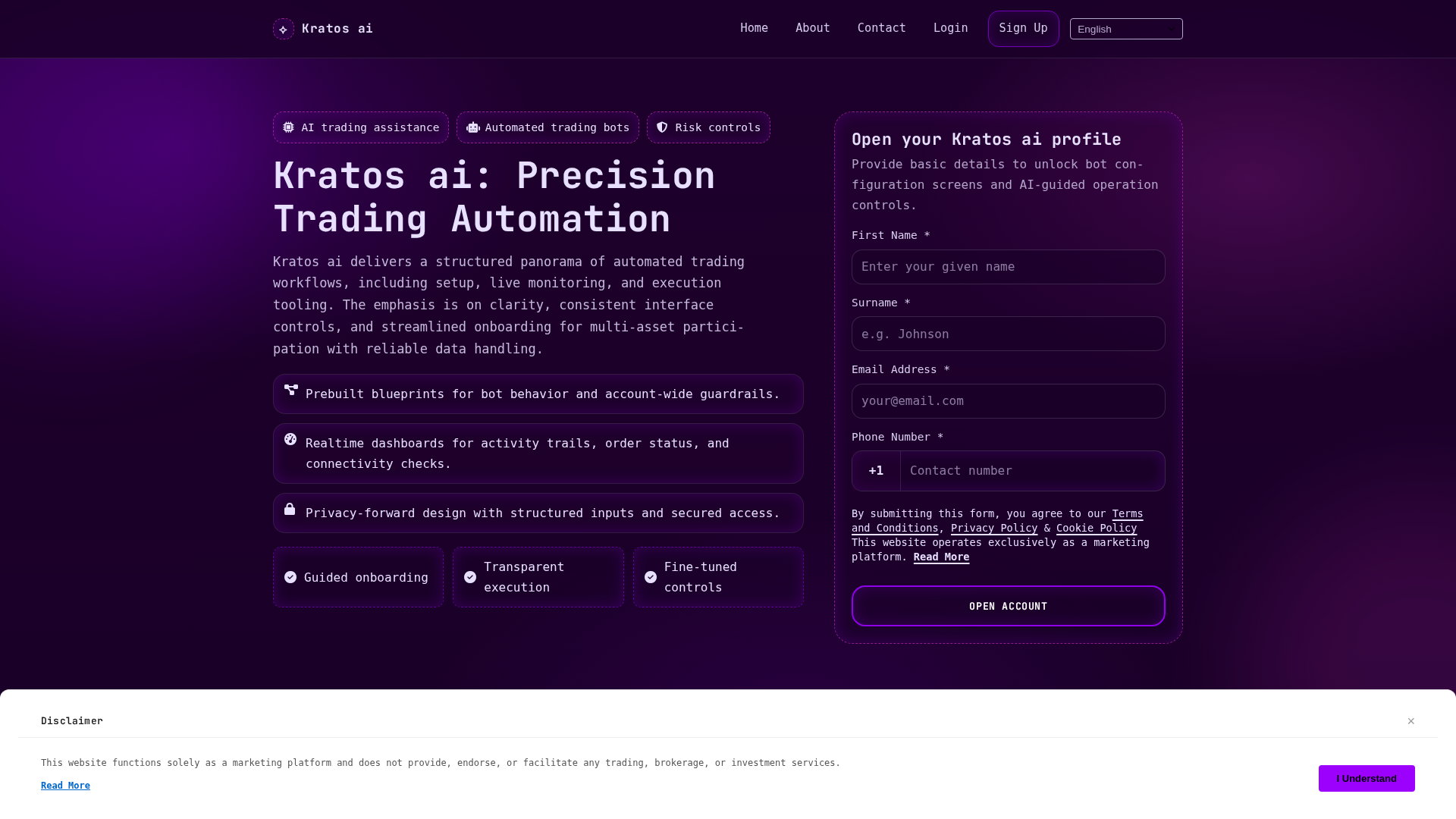 Screenshot of kratos-ai.club