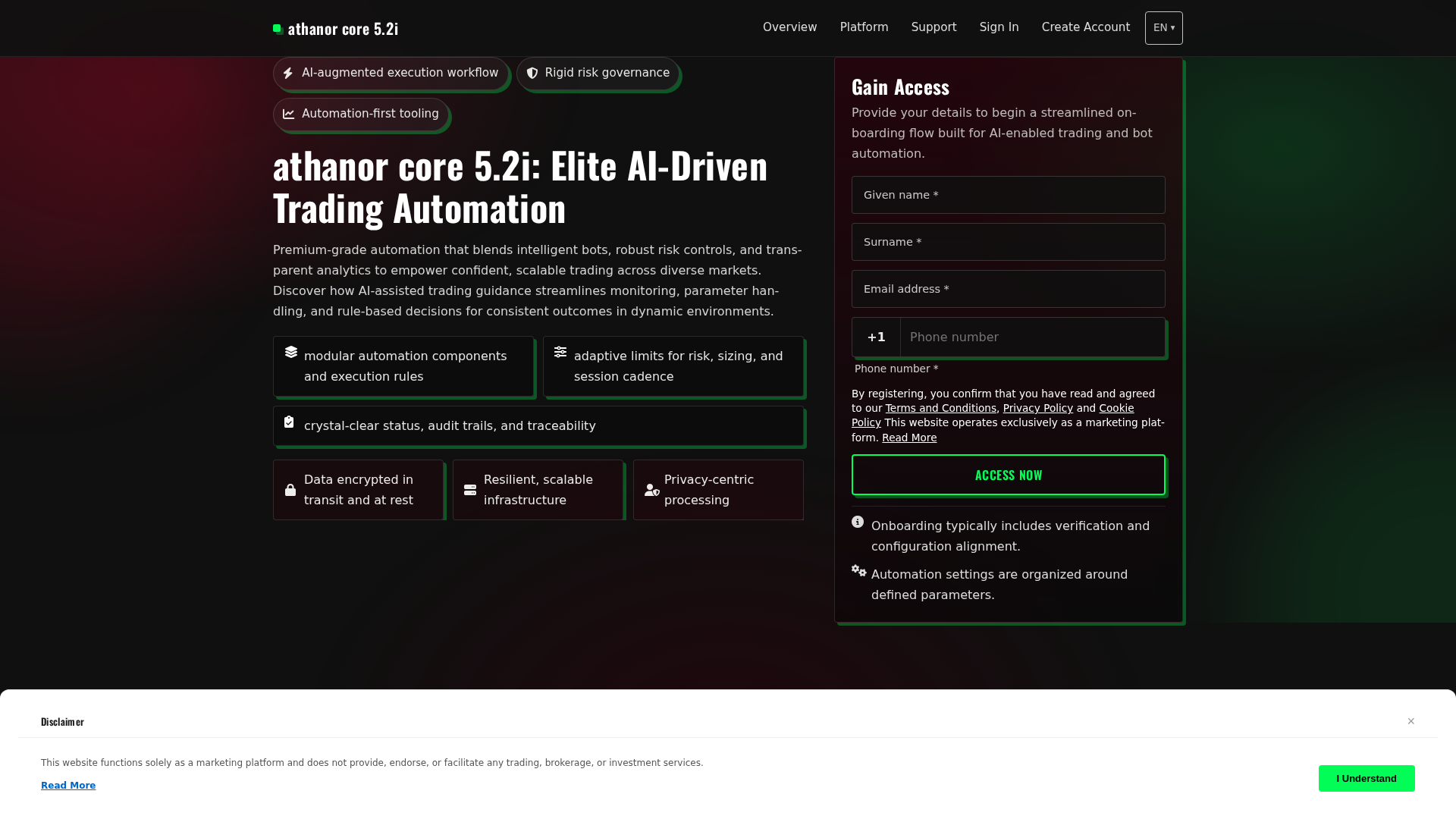 Screenshot of athanorcore52i.digital