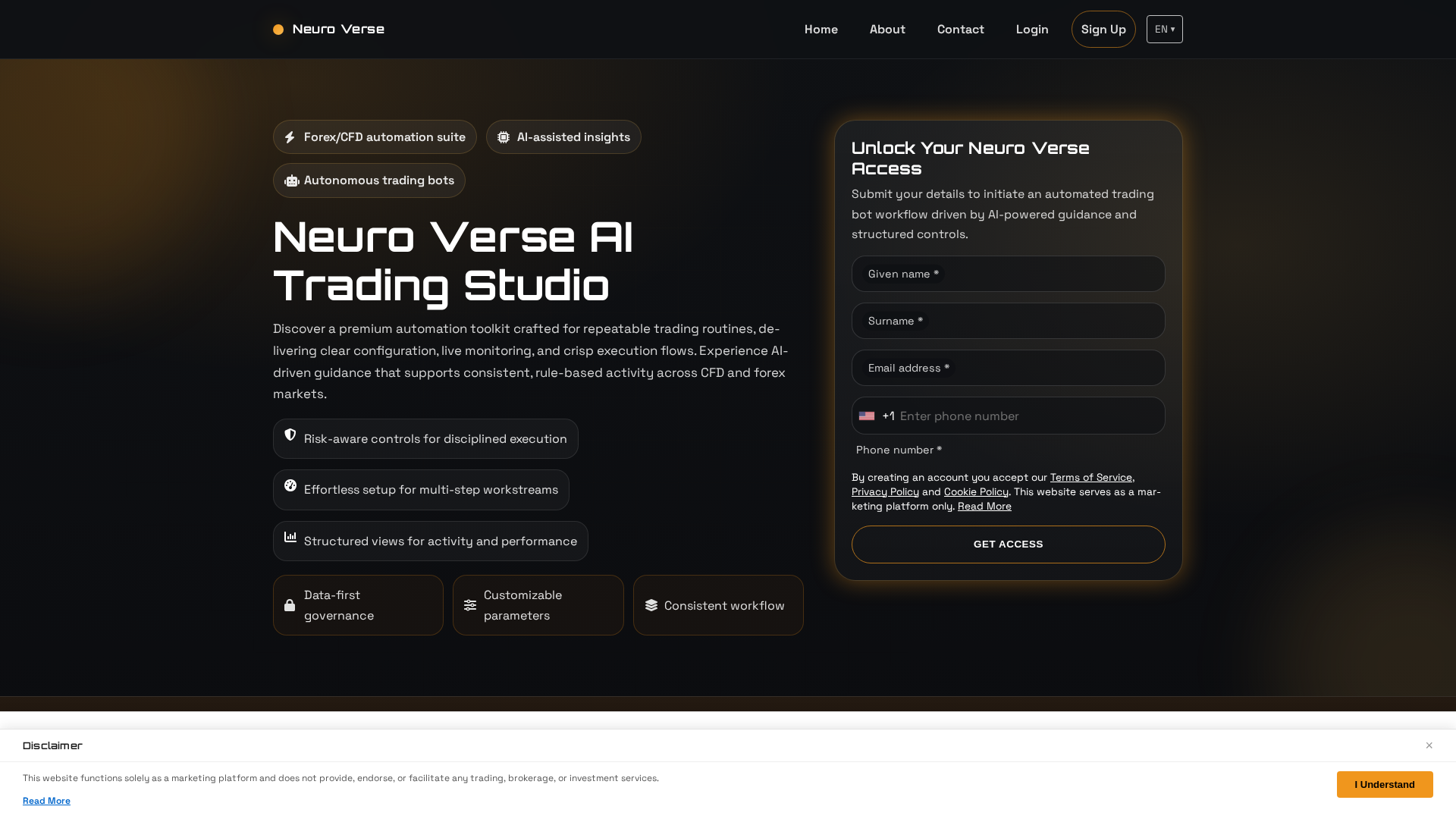 Screenshot of neuroverse.click