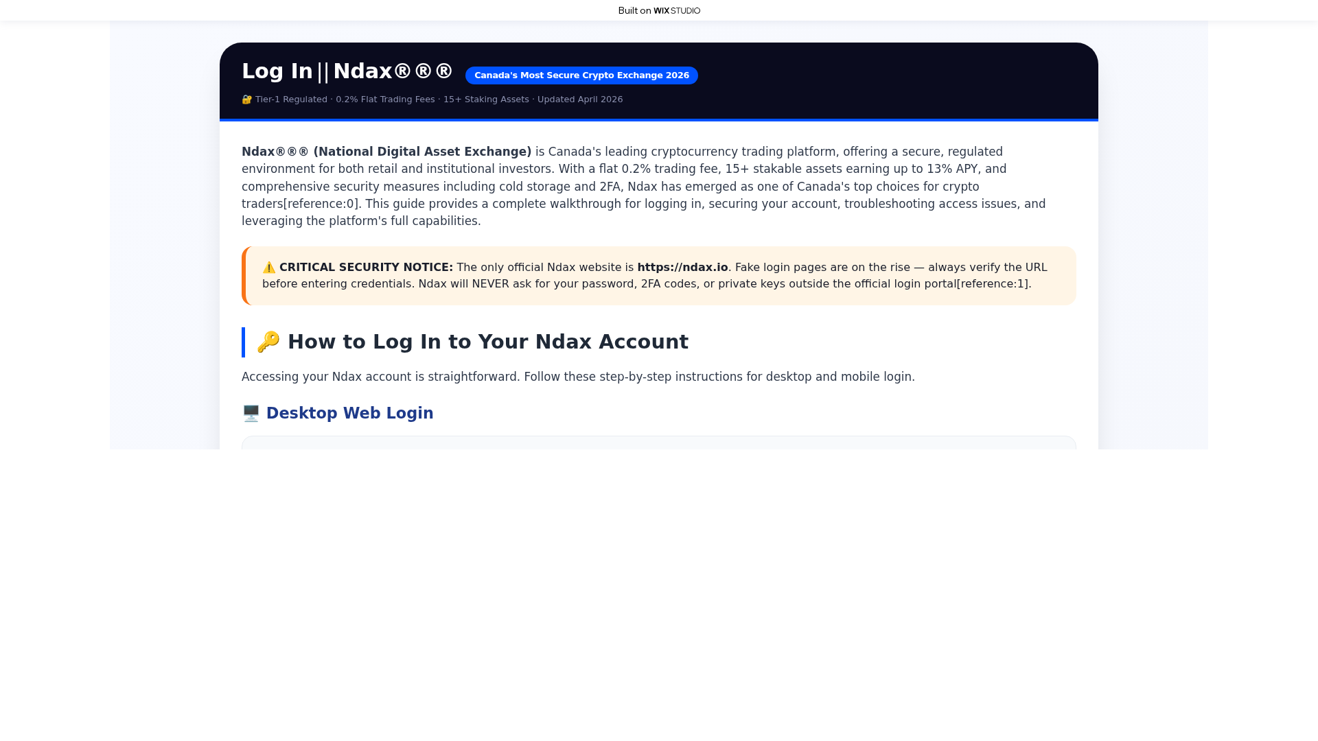 Screenshot of strtedndaxxapp.wixstudio.com