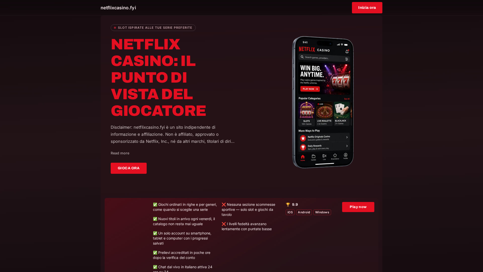 Screenshot of www.netflixcasino.fyi
