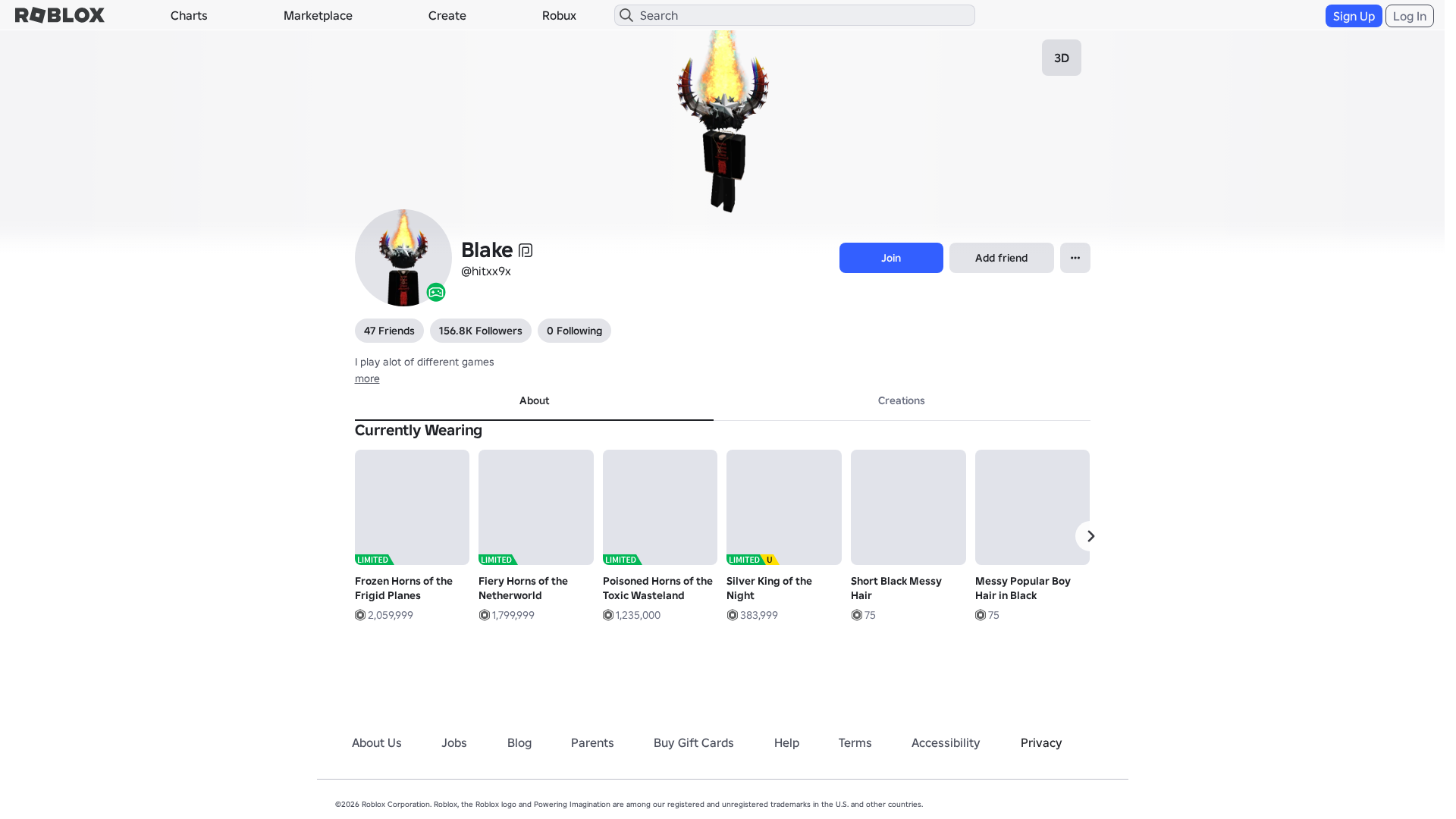 Screenshot of www.roblox.com.am