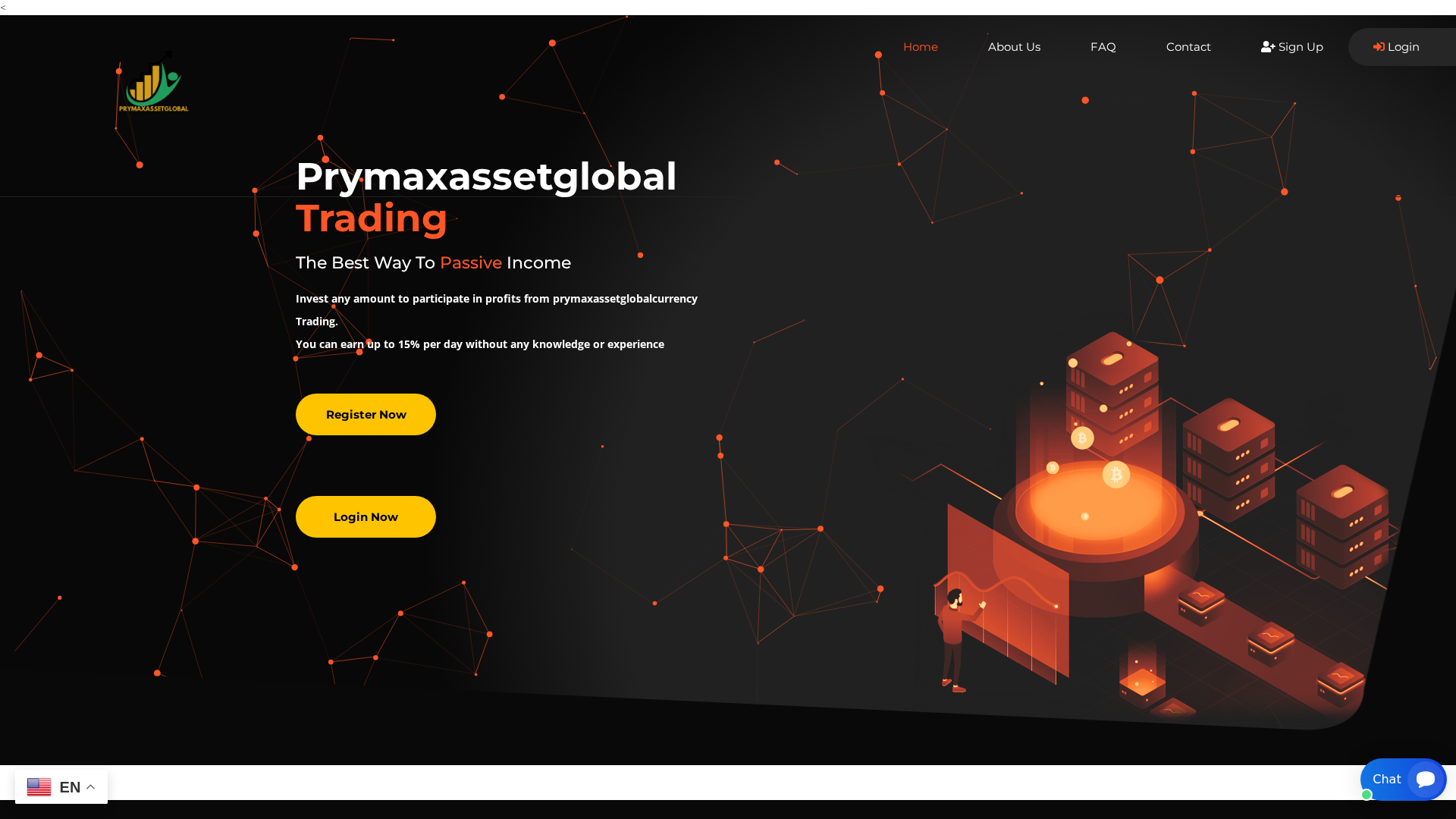 Screenshot of prymaxassetglobal.click
