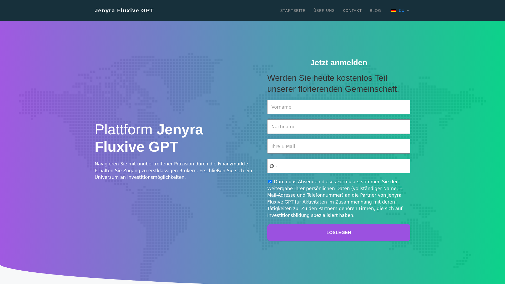 Screenshot of jenyrafluxivegpt.de