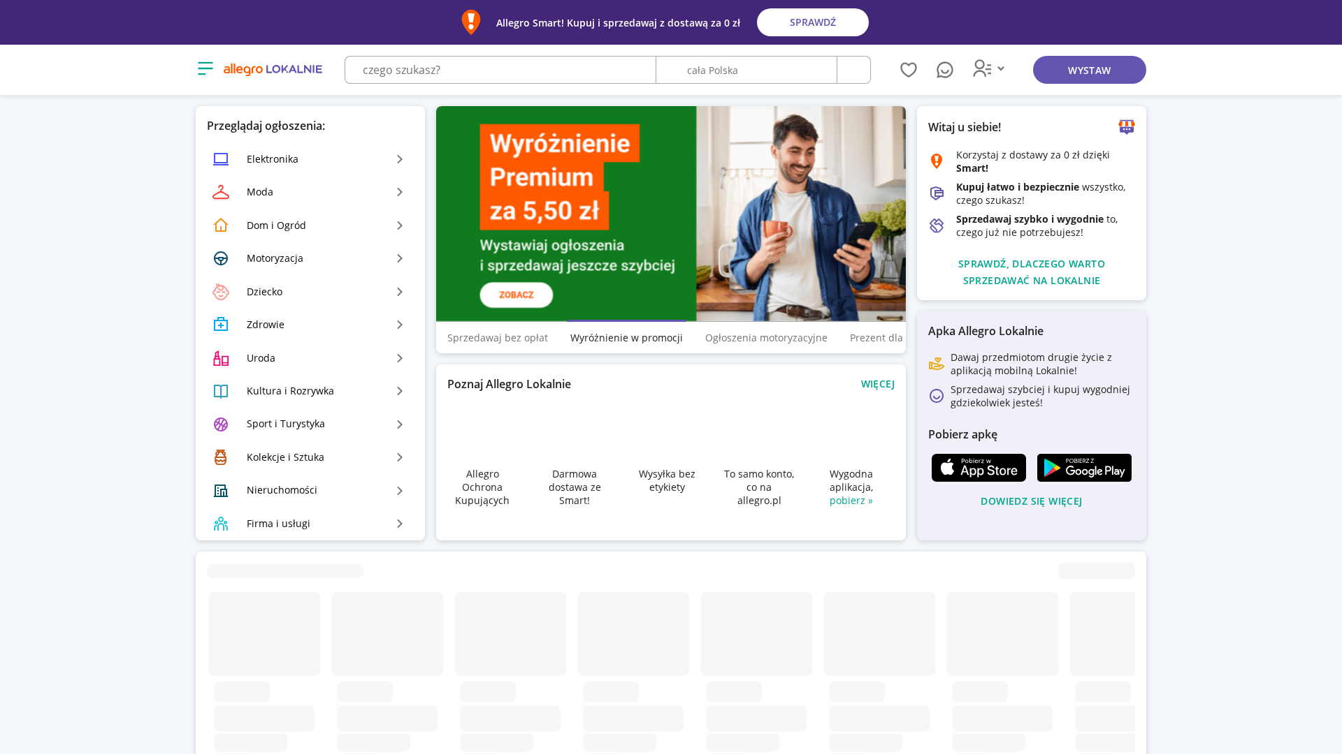 Screenshot of allegrolokalnie.lokalne-ogloszenie173628482-dla-ciebie.cyou