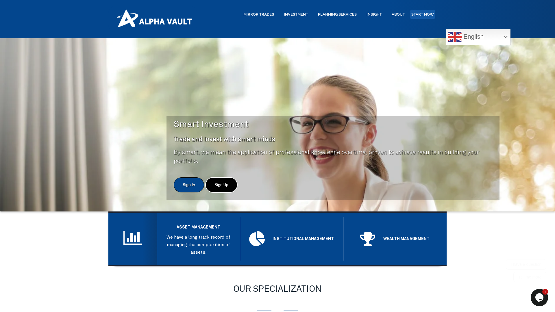 Screenshot of alphavault.cloud