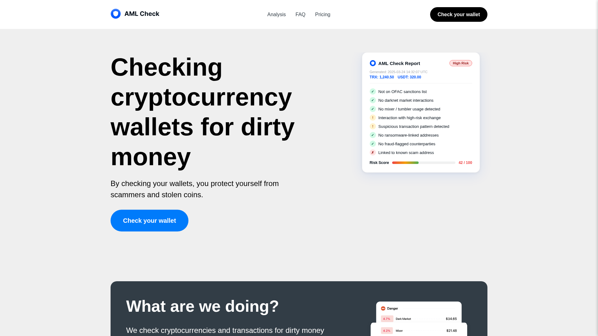 Screenshot of amlc-crypto.com