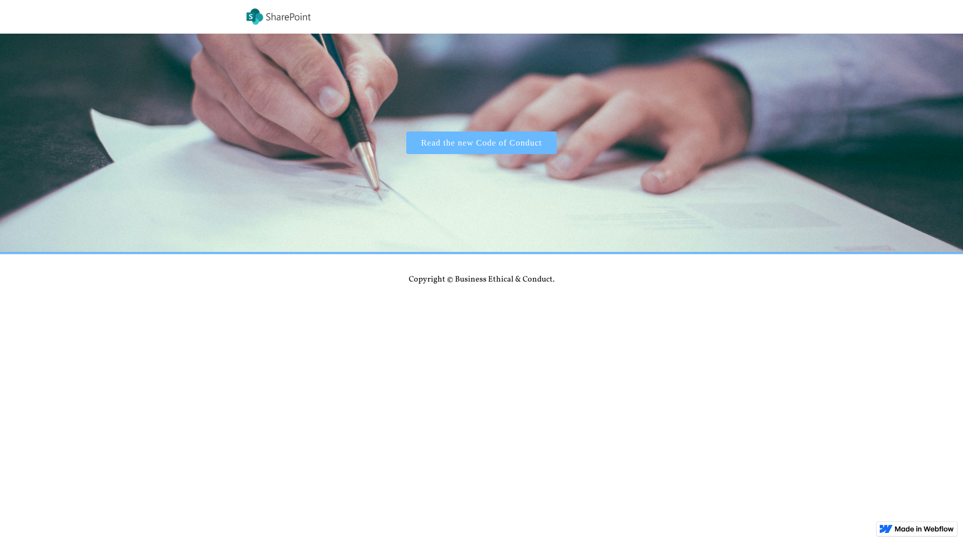 Screenshot of read-the-new-code-of-business-ethical-d.webflow.io