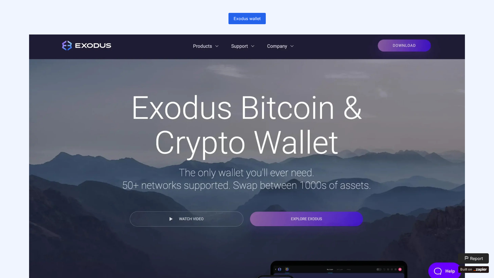 Screenshot of eng-xodus-wellat.zapier.app