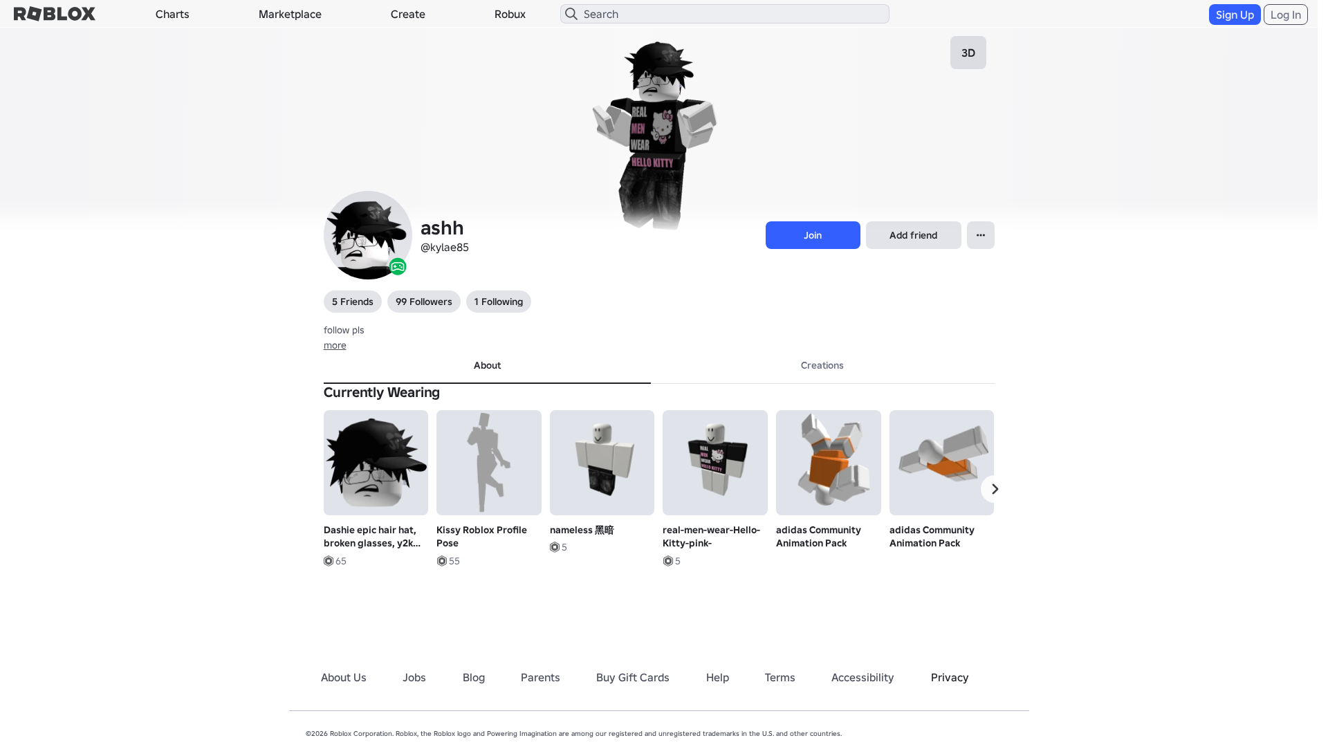 Screenshot of www.roblox.com.am