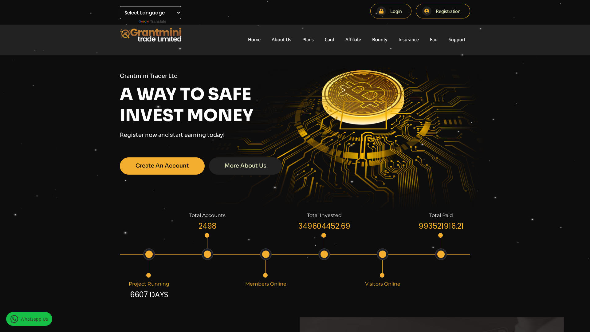 Screenshot of grantmini-traderltd.com