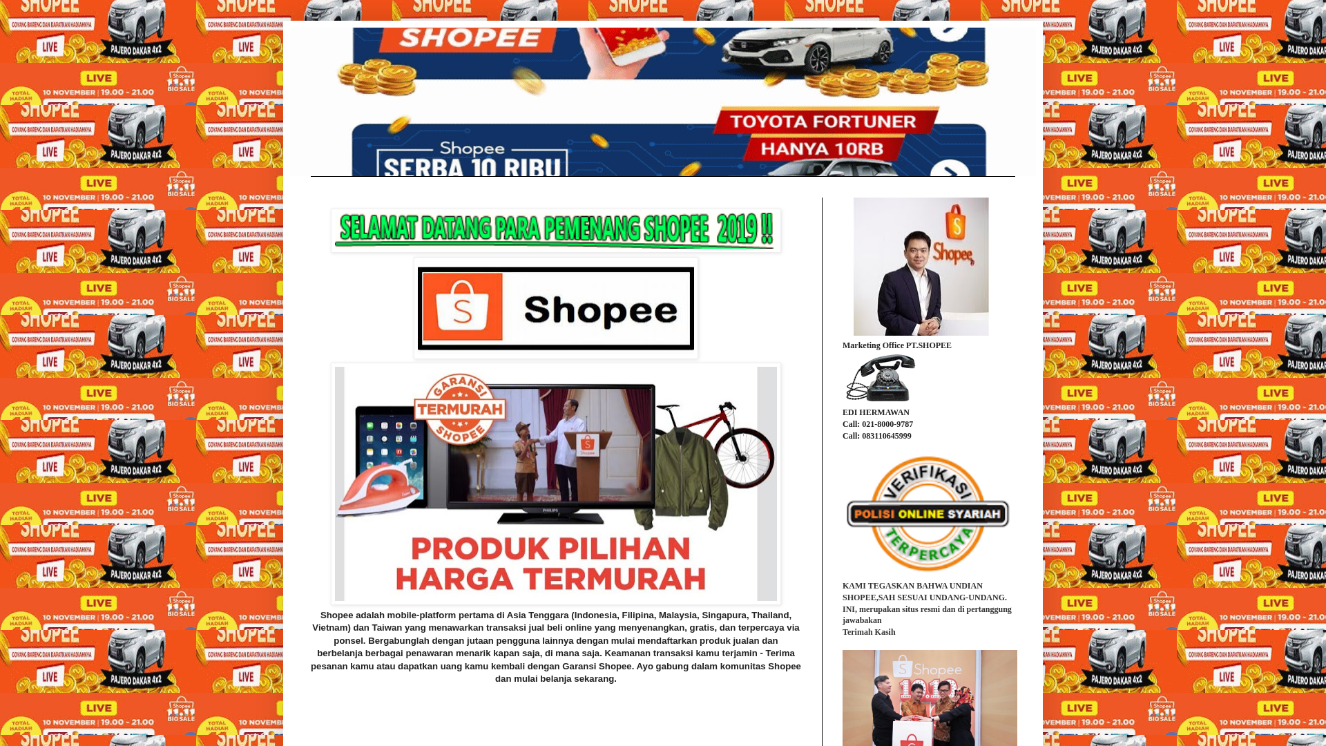 Screenshot of shopee8717.blogspot.com