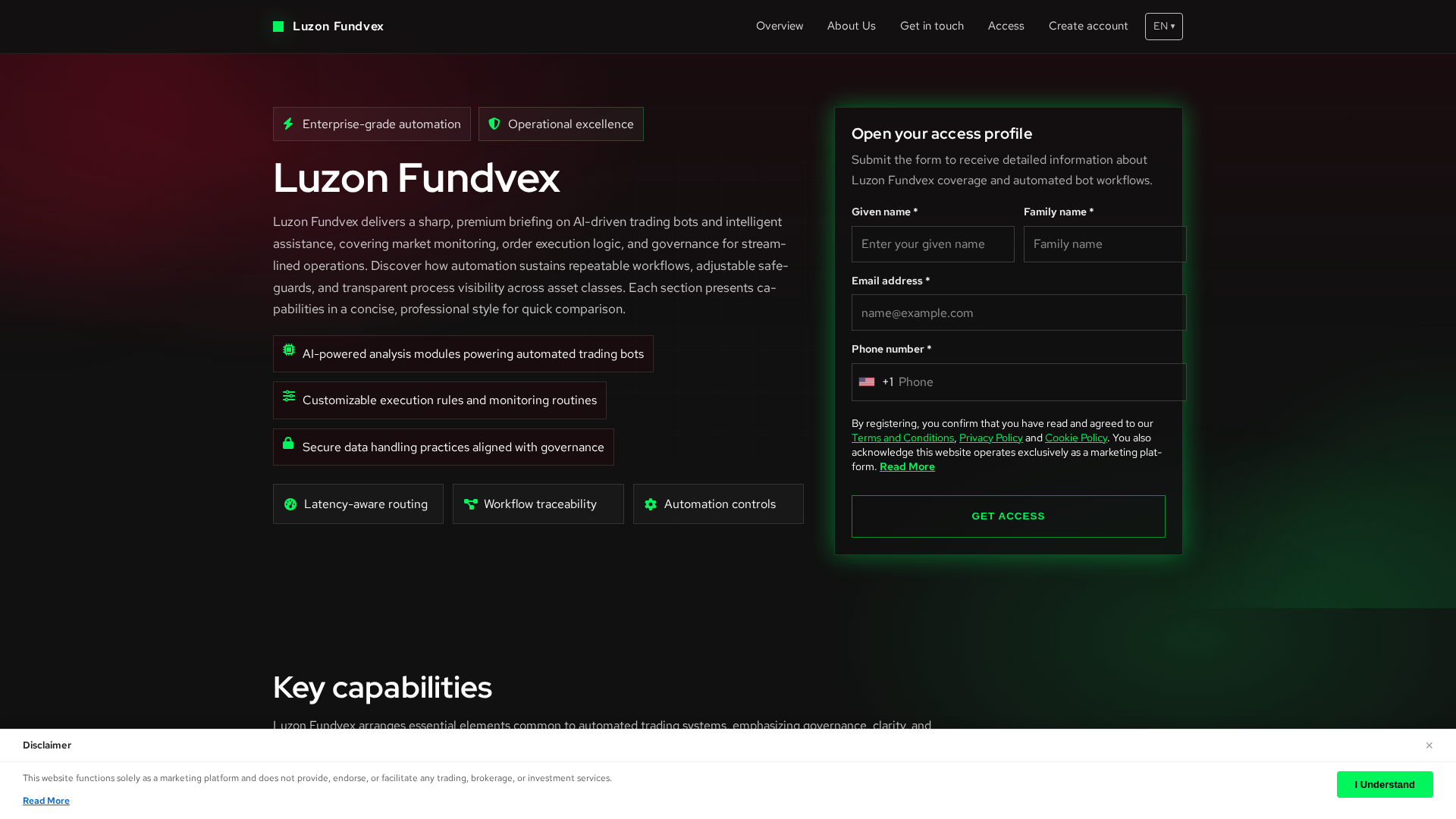 Screenshot of luzonfundvex.digital