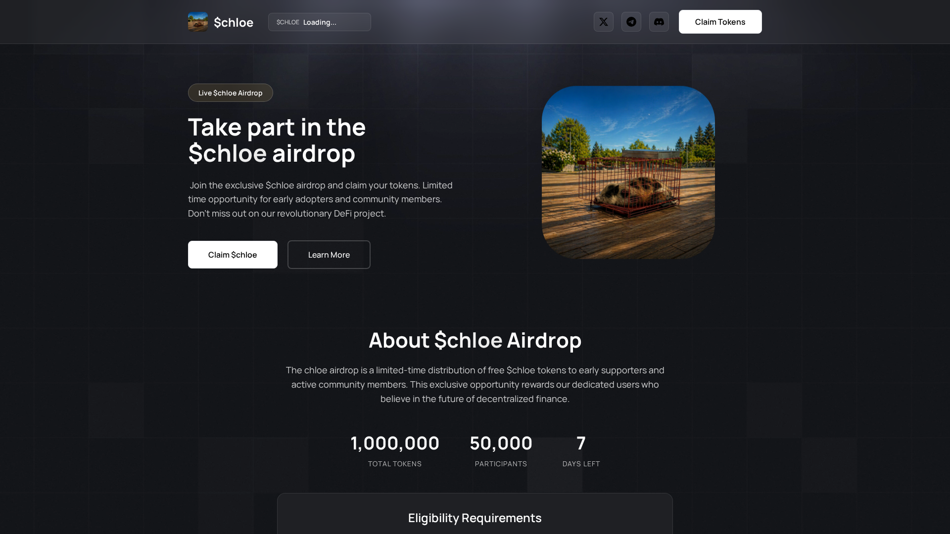 Screenshot of claim-chloe.pages.dev