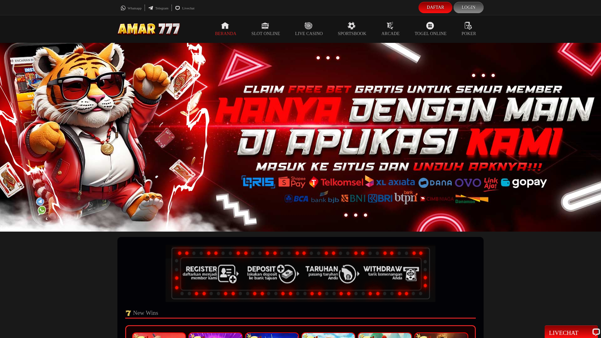 Screenshot of amar777.net