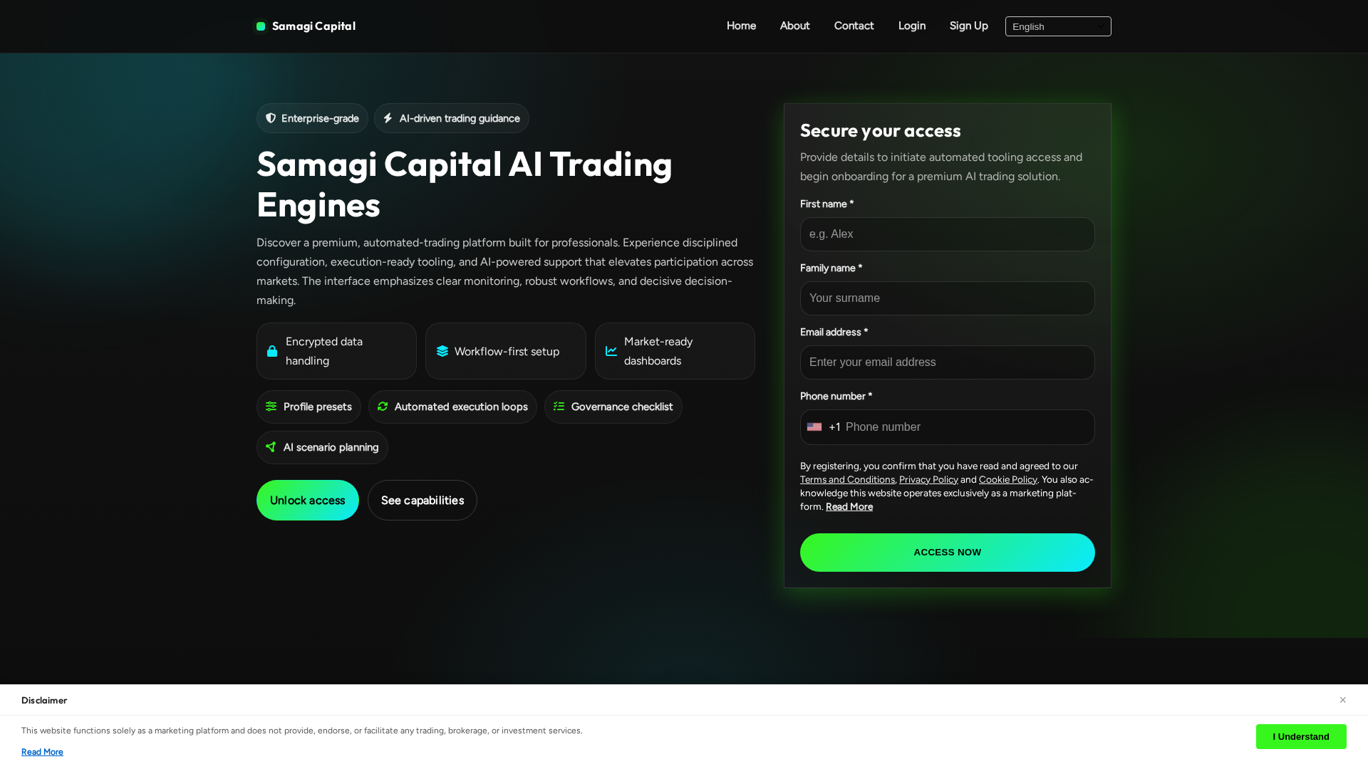 Screenshot of samagicapital.shop