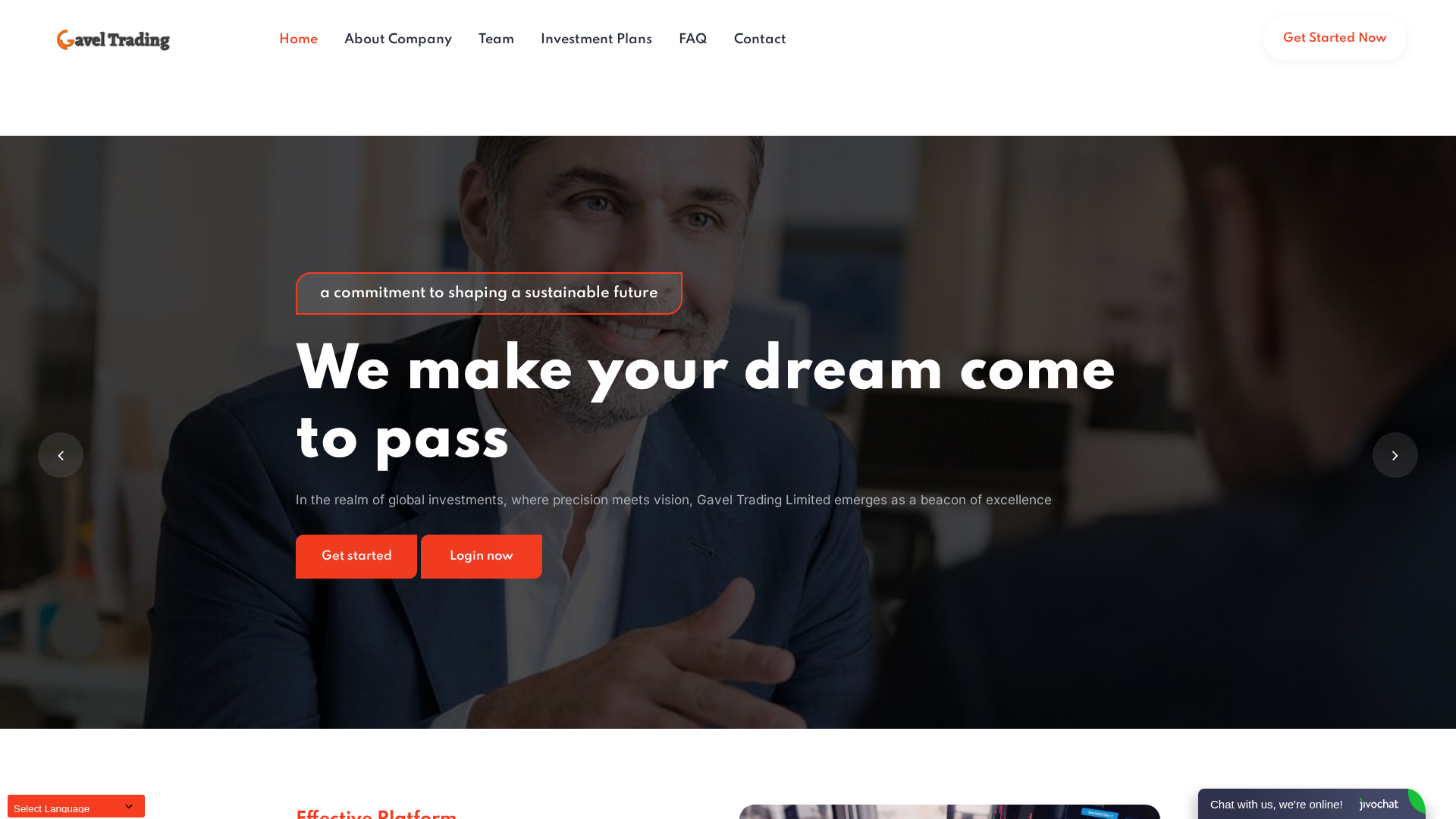 Screenshot of gaveltrdltd.com