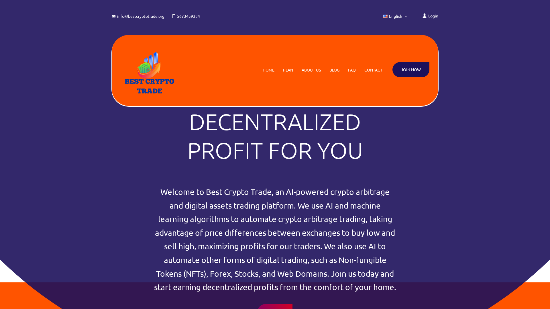 Screenshot of bestcryptotrade.org