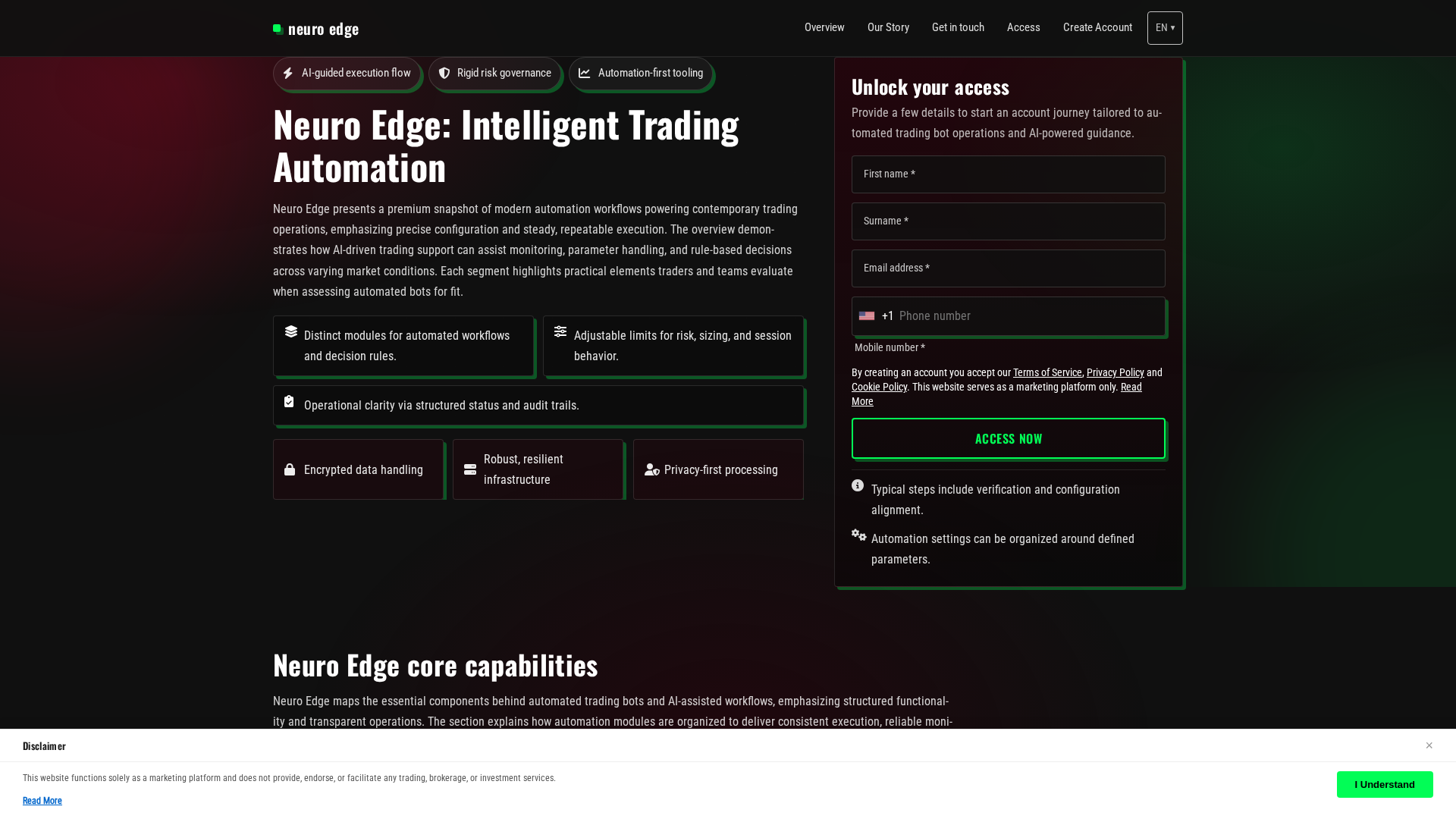 Screenshot of neuroedge.click