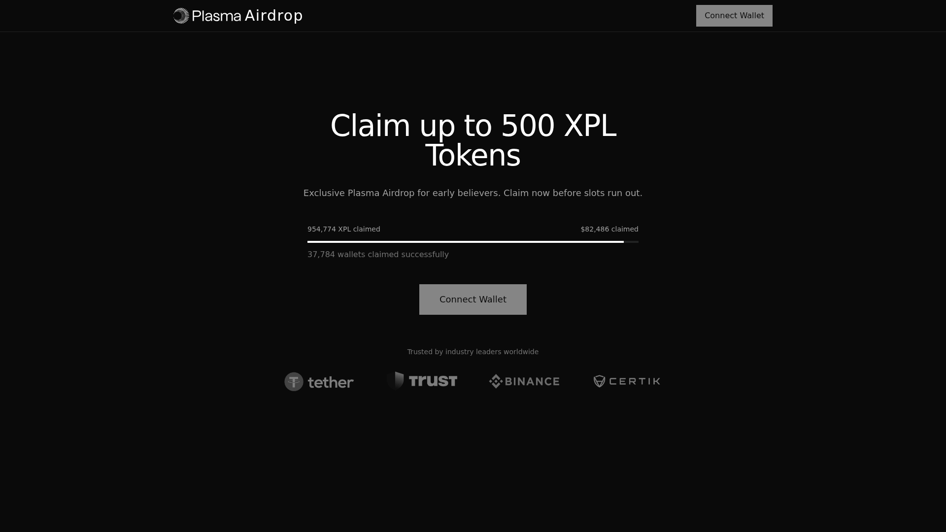 Screenshot of plasma-token.com