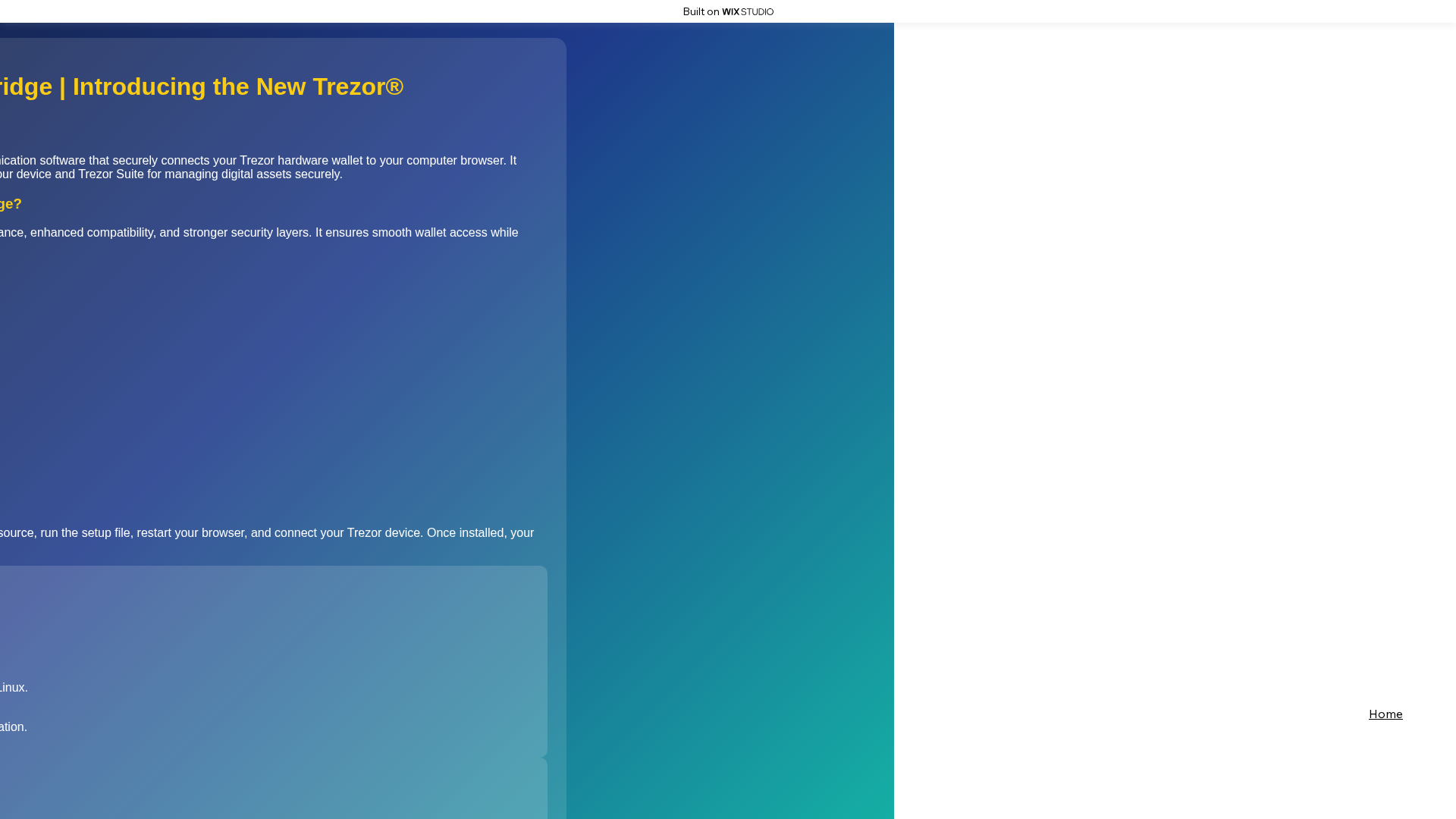 Screenshot of home-bridg-apps.wixstudio.com