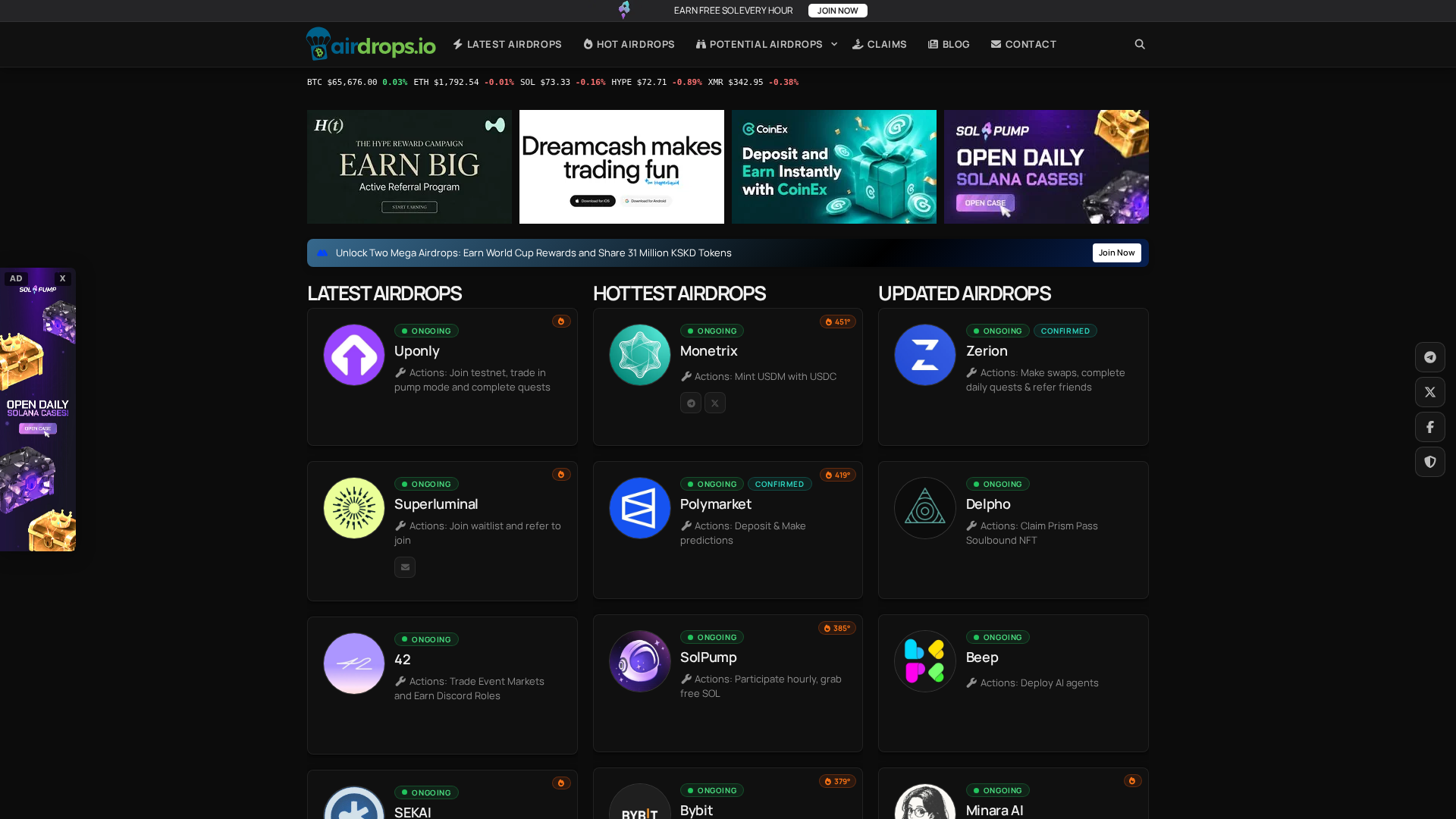 Screenshot of airdropsalert.onl