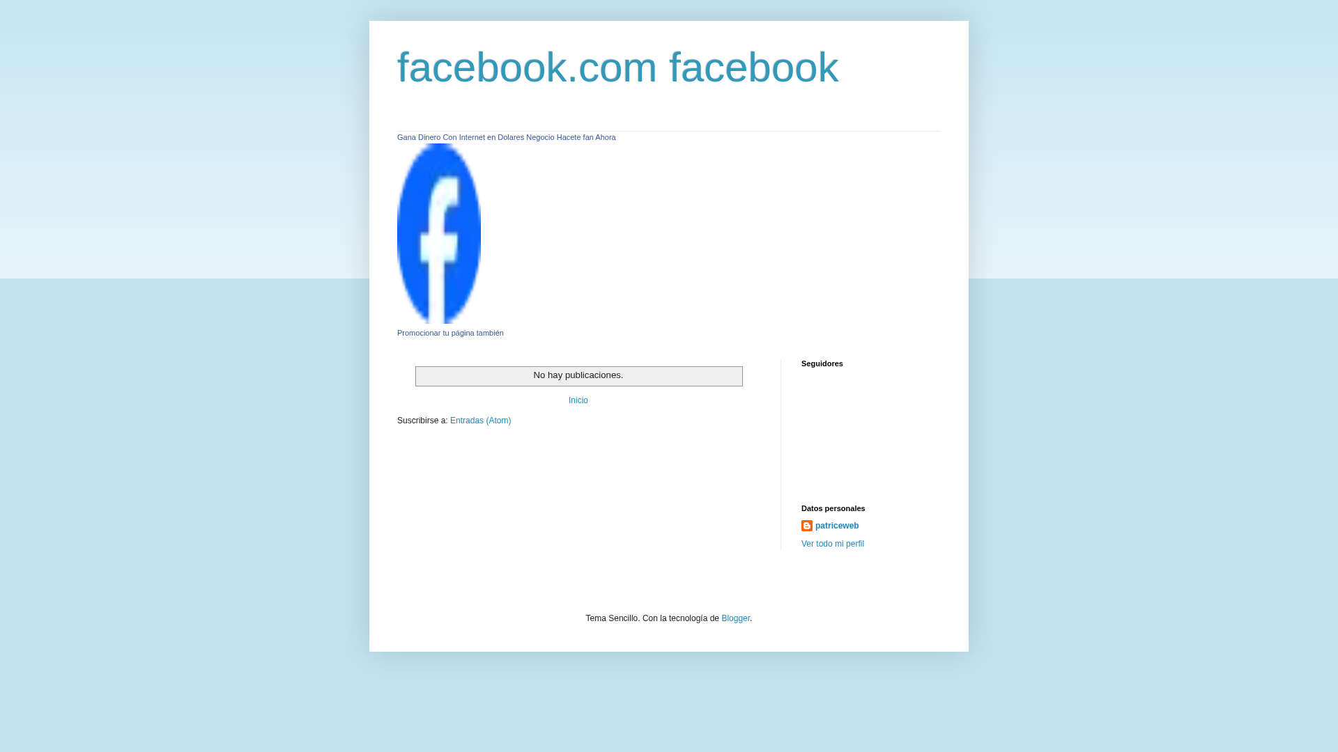 Screenshot of www.facebookcomfacebook.blogspot.com